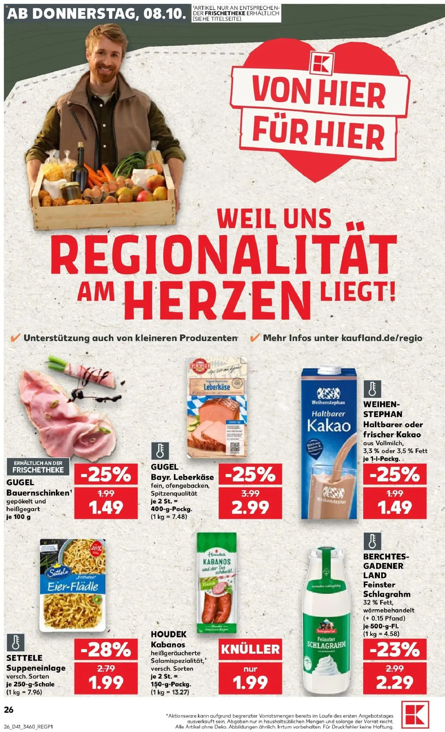 Prospekt Kaufland ab 05.10.2026 » Angebote Online zum Blättern | Seite: 36 | Produkte: Leberkase