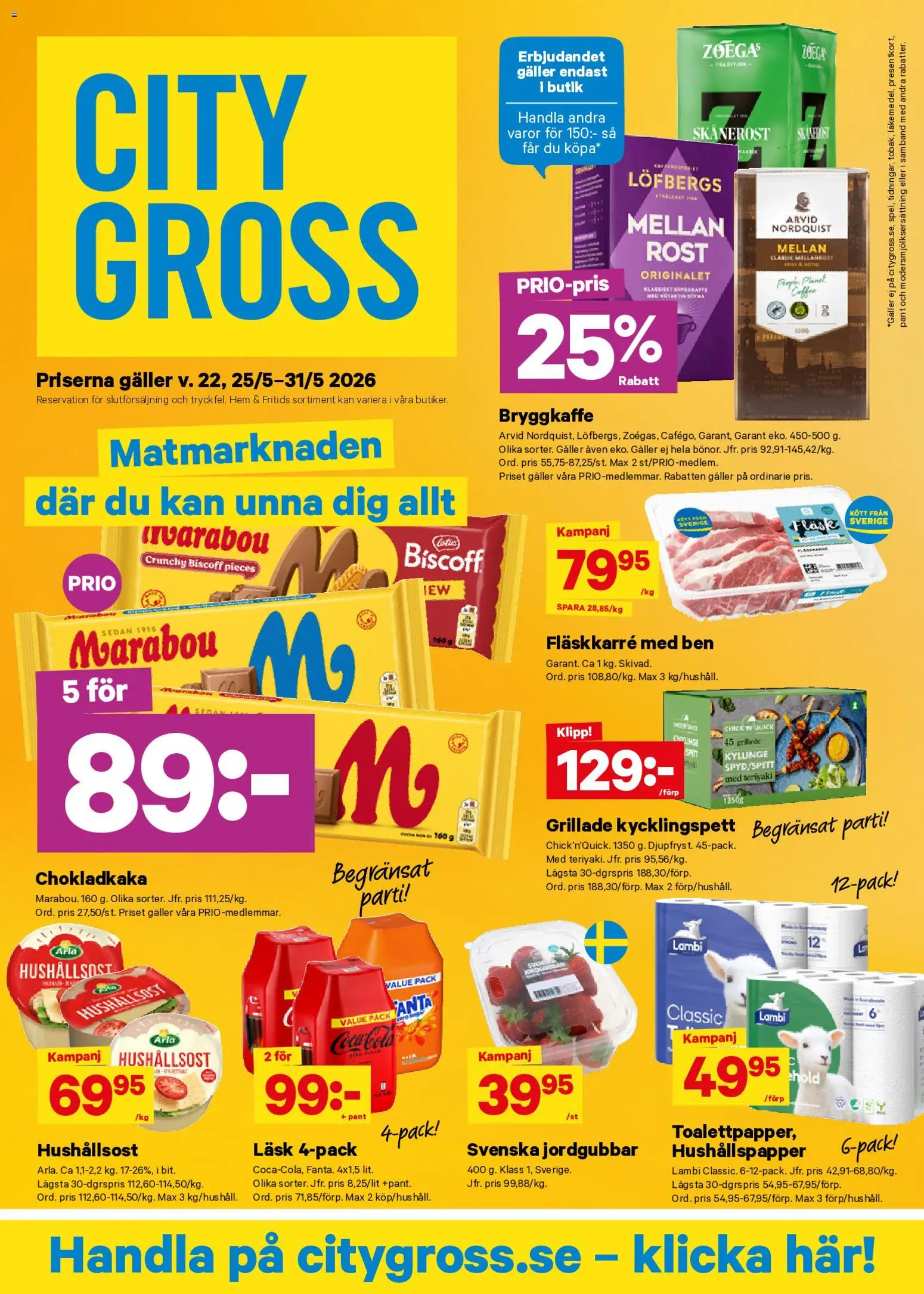 City Gross reklamblad aktuell från 25.05.2026 | Sida: 1