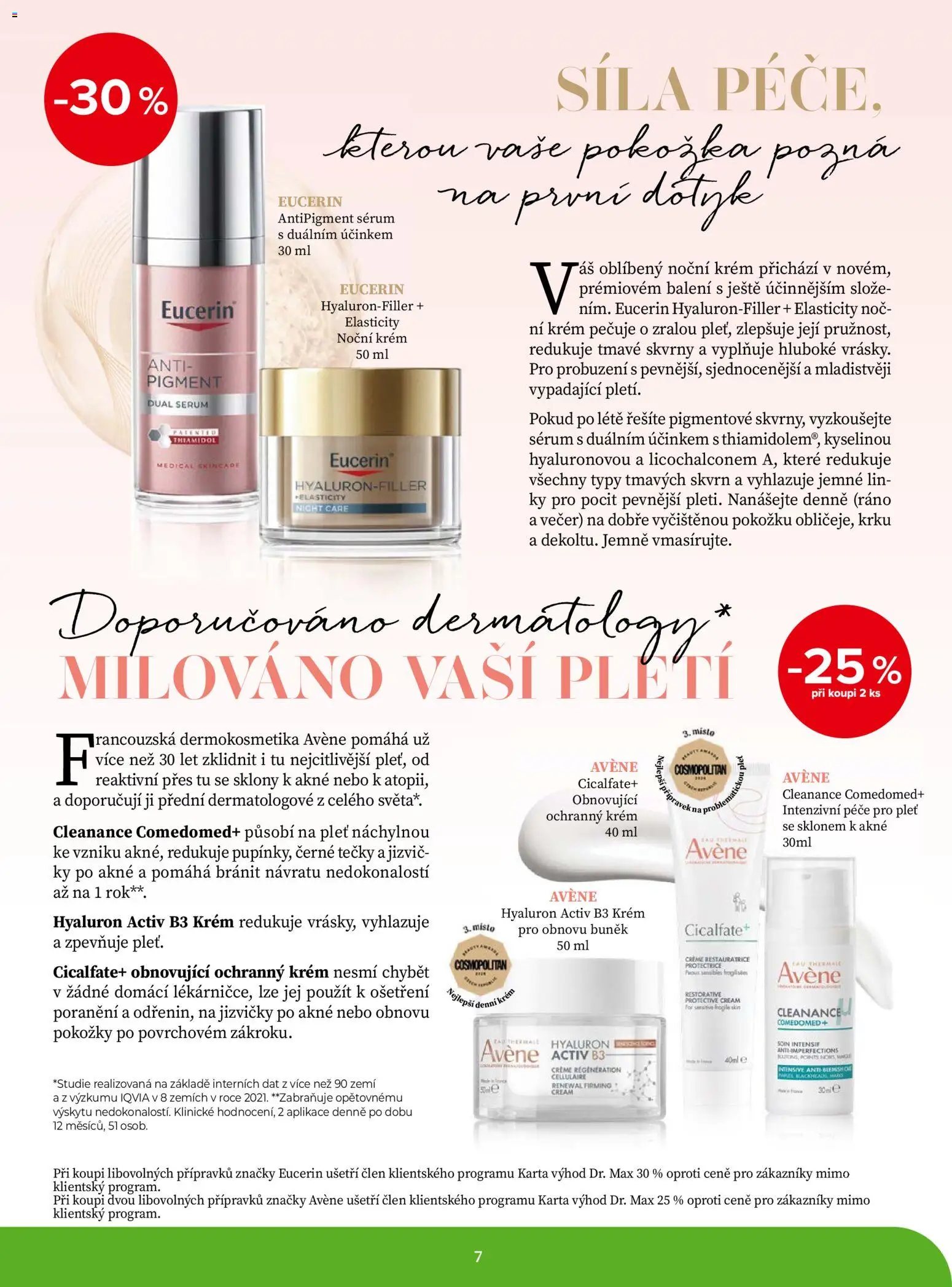 Dr. Max magazín od 01.09.2026 | Strana: 7 | Produkty: Sérum, Krém, Eucerin