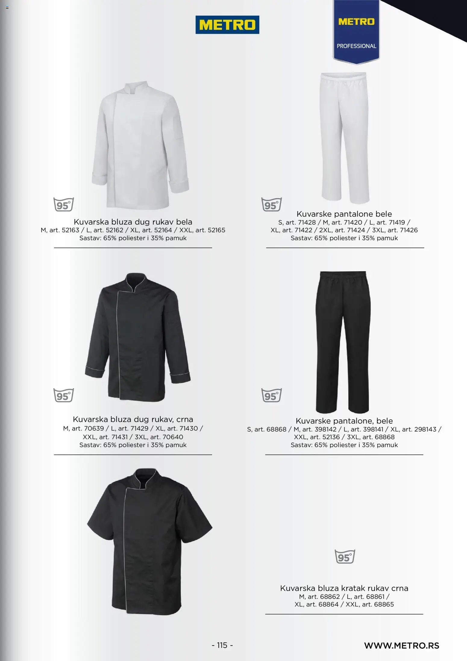 Metro katalog - važi od 10.07.2026 | Strana: 115 | Proizvode: Bluza, Pantalone