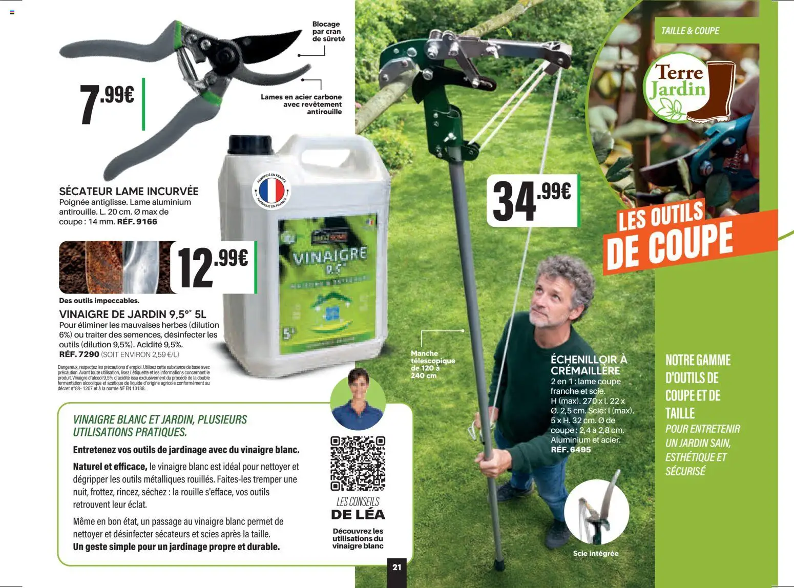 {H1} | Page: 21 | Produits: Vinaigre blanc, Outils de jardinage, Sécateur, Vinaigre