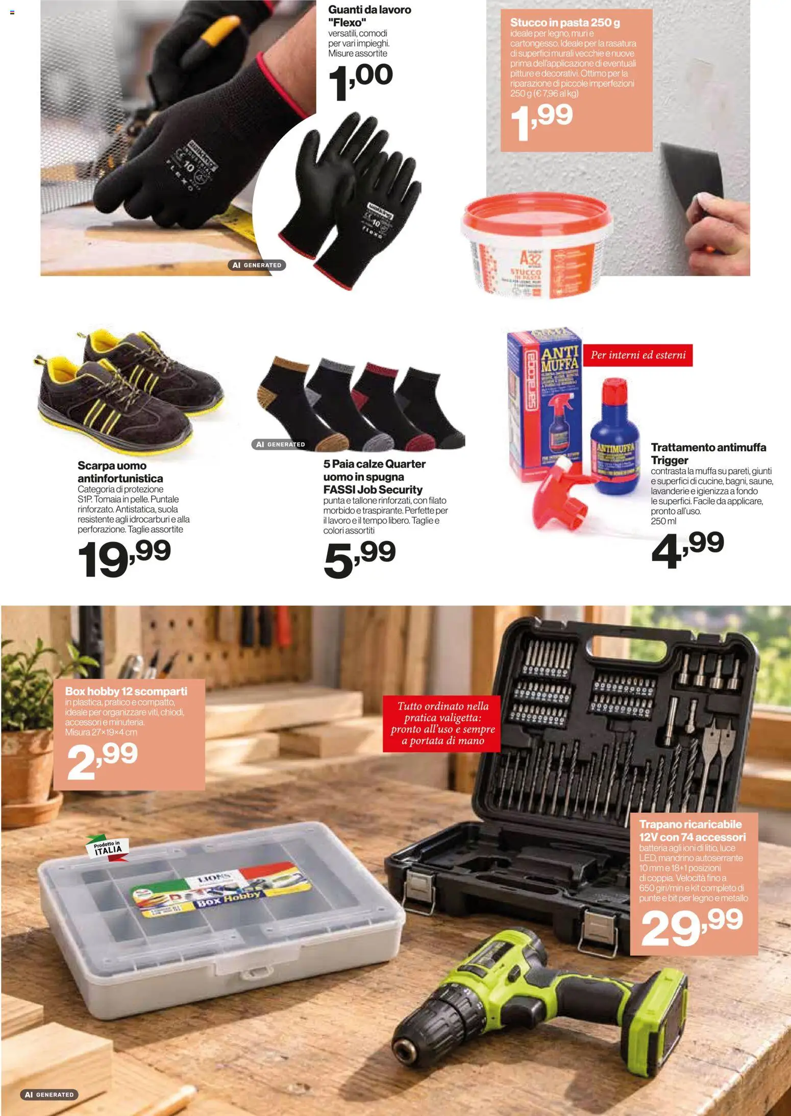 Volantino IN's del 21/10/2026 | Pagina: 17 | Prodotti: Spugna, Stucco, Trapano, Batteria