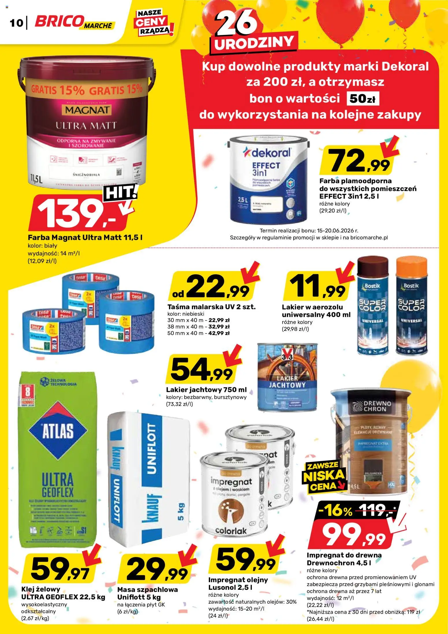 Brico Marché gazetka od 03.06.2026 | Strona: 10 | Produkty: Impregnat do drewna