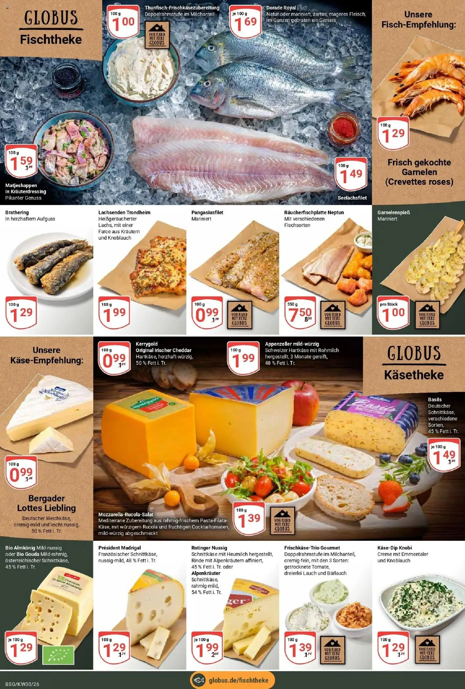 Globus Prospekt Braunschweig – gültig ab 20.07.2026 | Seite: 10 | Produkte: Gouda, Garnelen, Creme, Knoblauch