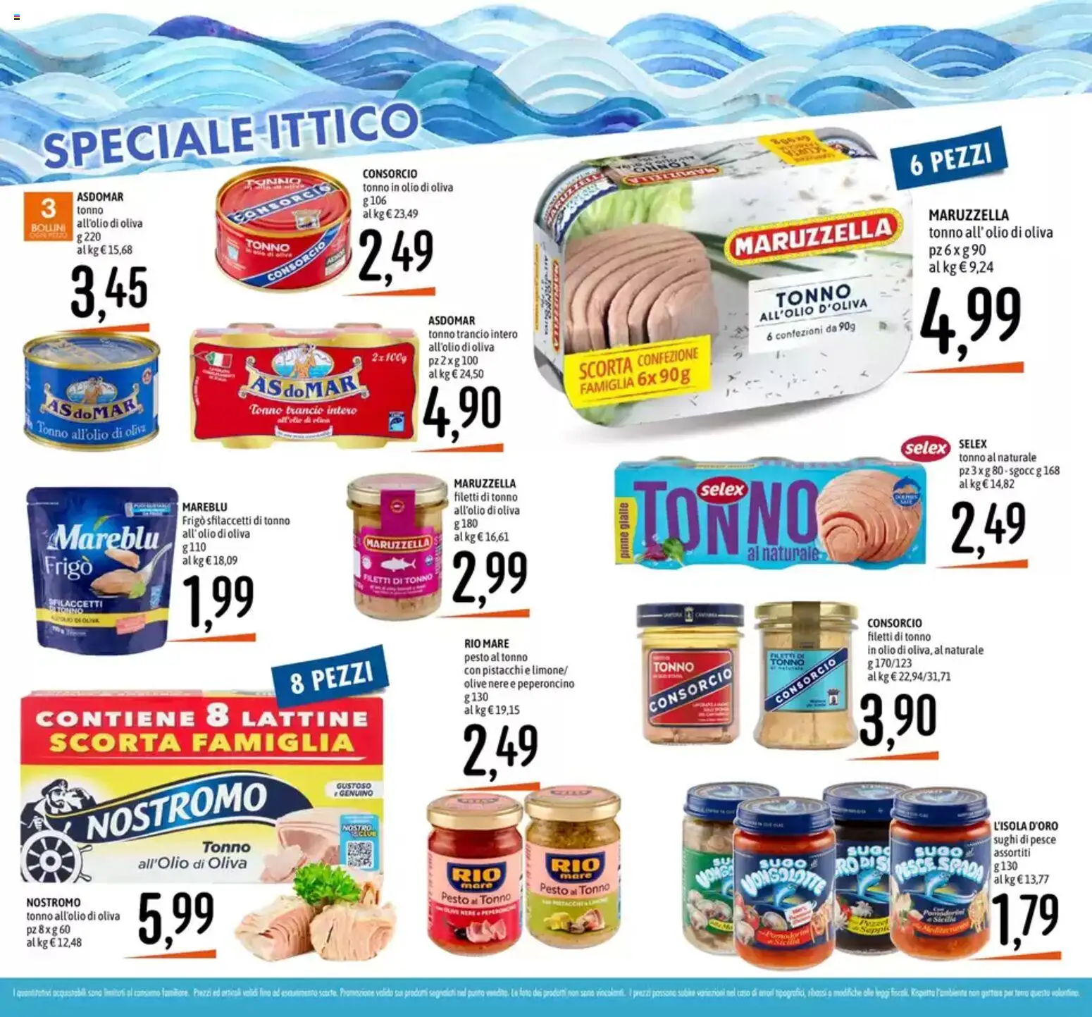 Volantino Emisfero del 11.06.2026 | Pagina: 4 | Prodotti: Olive, Tonno, Tonno al naturale, Sugo