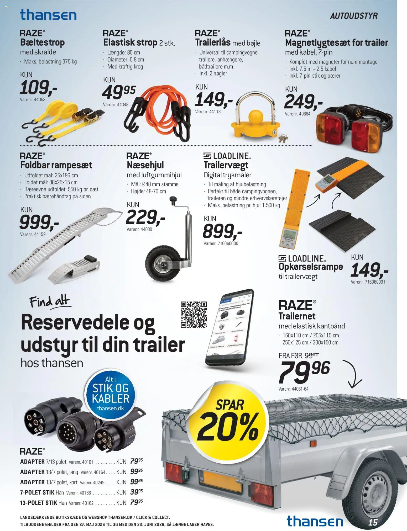 Thansen tilbudsavis – gyldig fra 27.05.2026 | Side: 15 | Produkter: Bøjle, Stik, Pærer, Maling