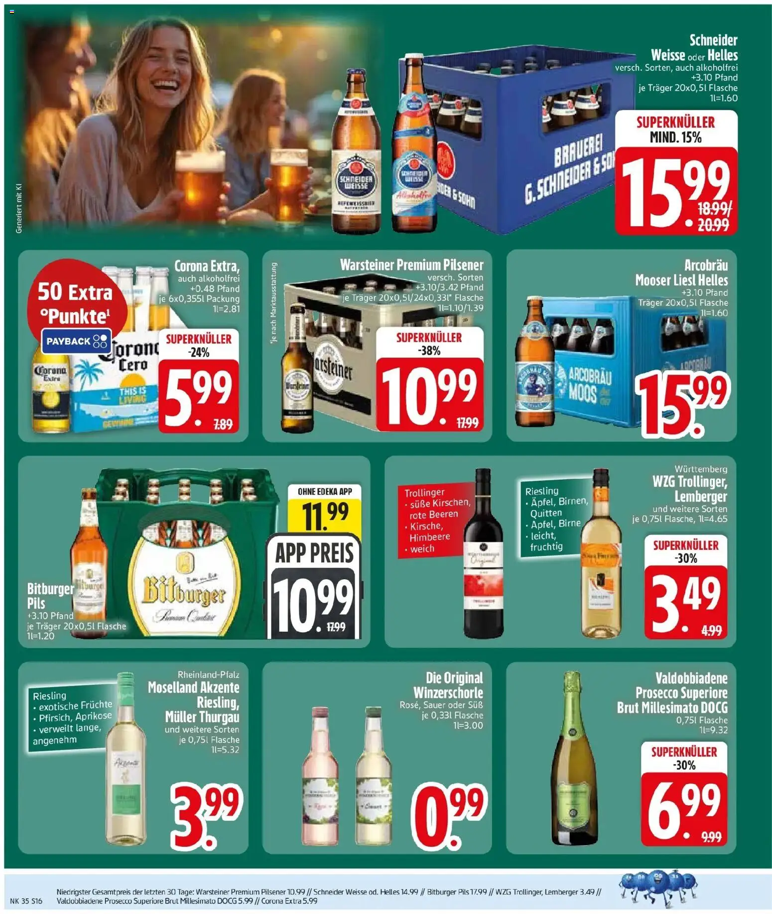 Edeka Prospekt Hunderdorf (ab 24.08.2026) » Angebote Online | Seite: 18 | Produkte: Bitburger, Pils, Birne, Himbeere