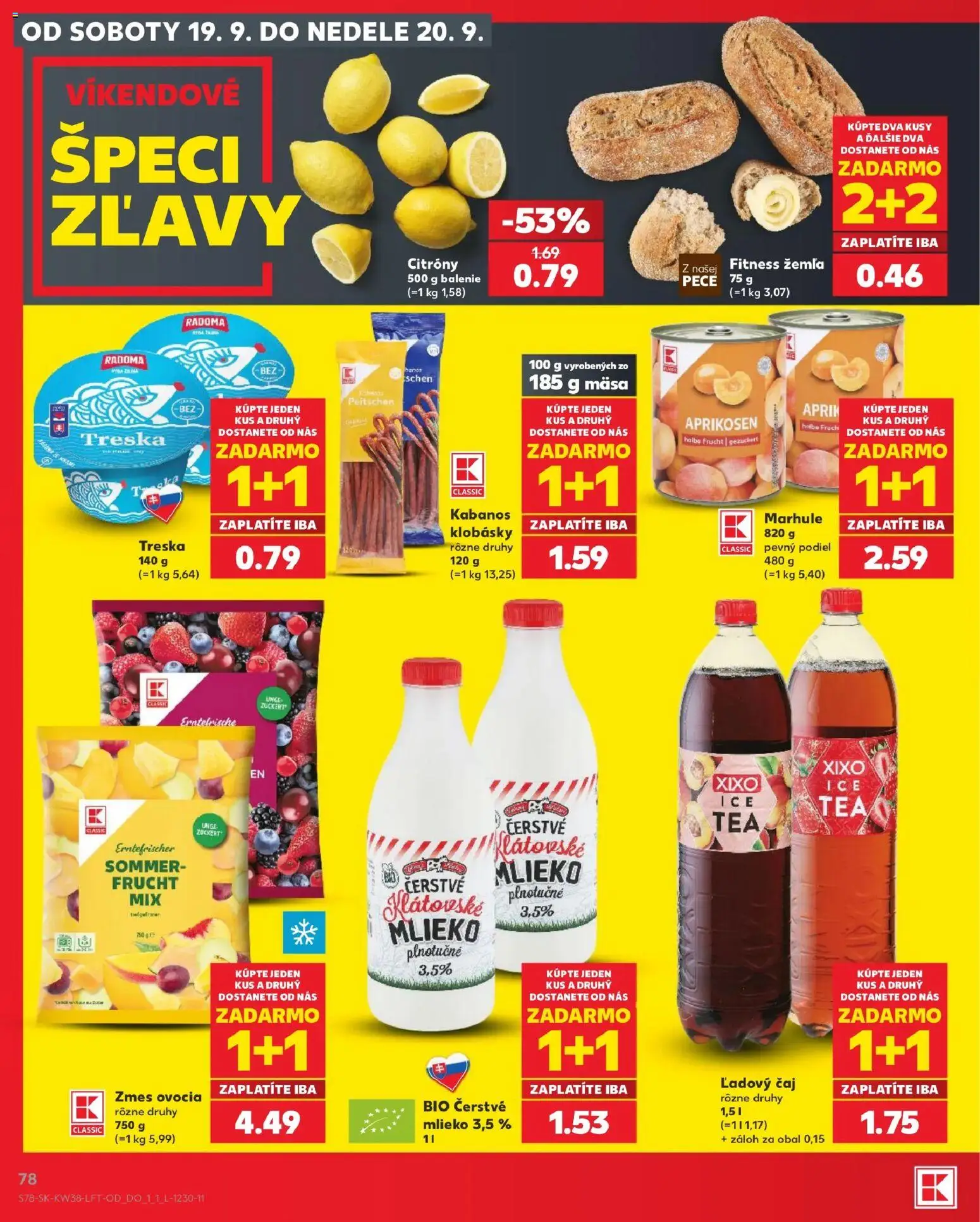 Kaufland SK akciós ujság - amely érvényes a következő dátumtól: 2026.09.17. | Oldal: 78