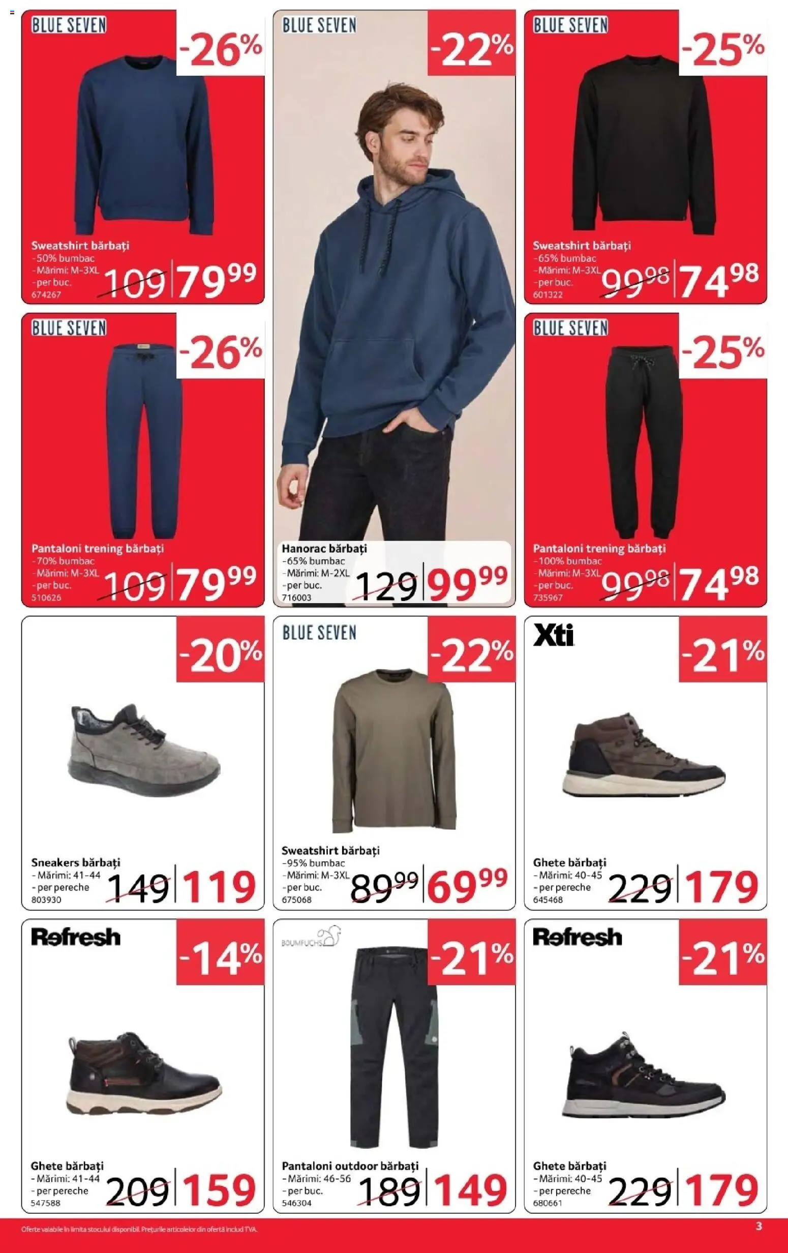 Noul catalog Selgros – valabil de la 16.10.2026 | Pagină: 3 | Produse: Trening, Pantaloni, Hanorac, Ghete