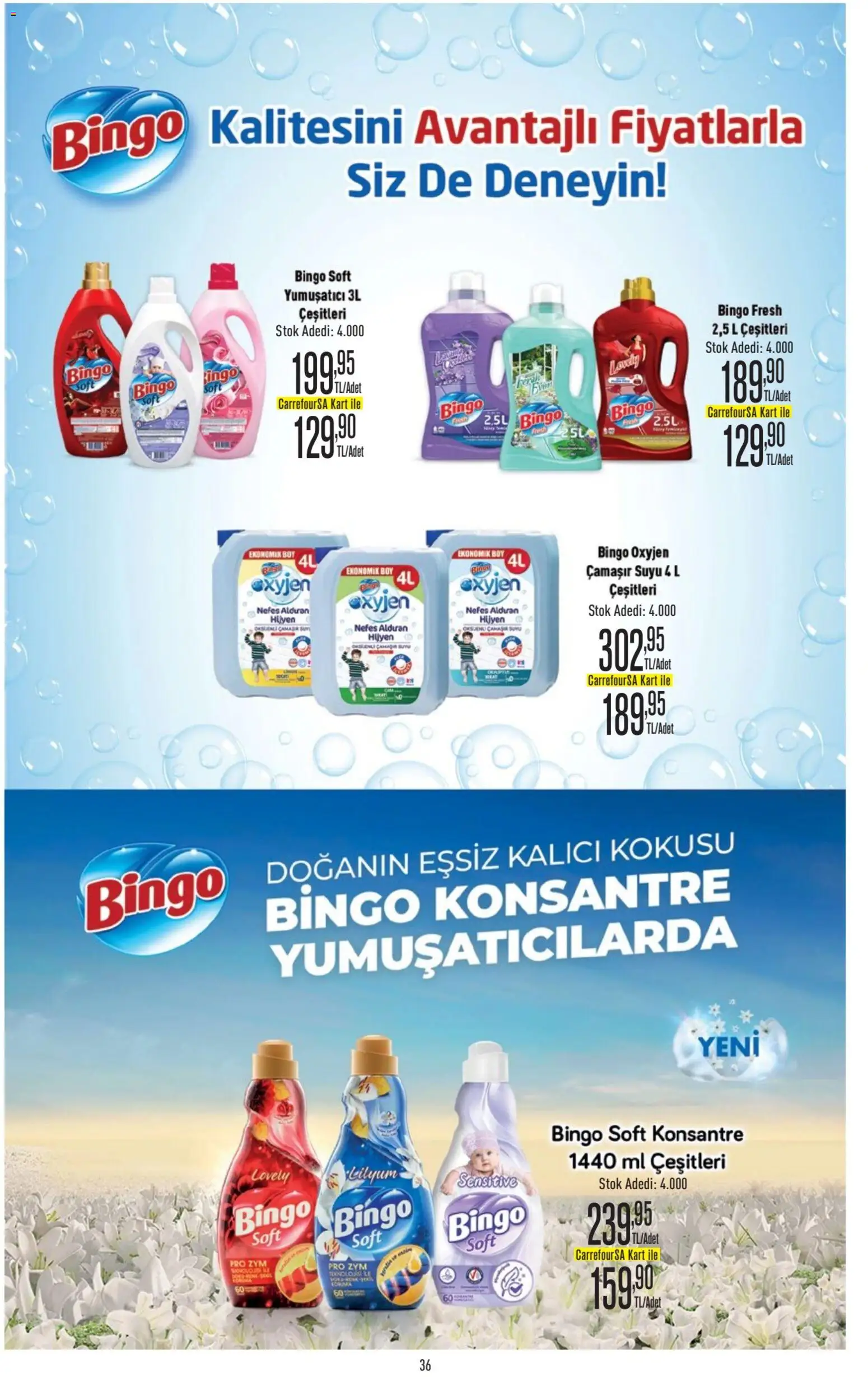 CarrefourSA Katalog - 09 Temmuz 2026 tarihinden itibaren geçerlidir | Sayfa: 36 | Ürünler: Yumuşatıcı