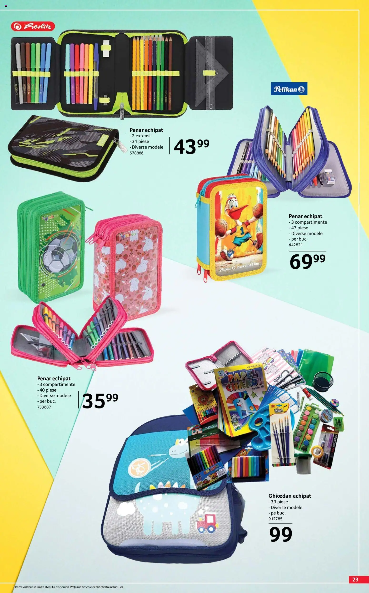 Noul catalog Selgros – valabil de la 07.08.2026 | Pagină: 23 | Produse: Ghiozdan