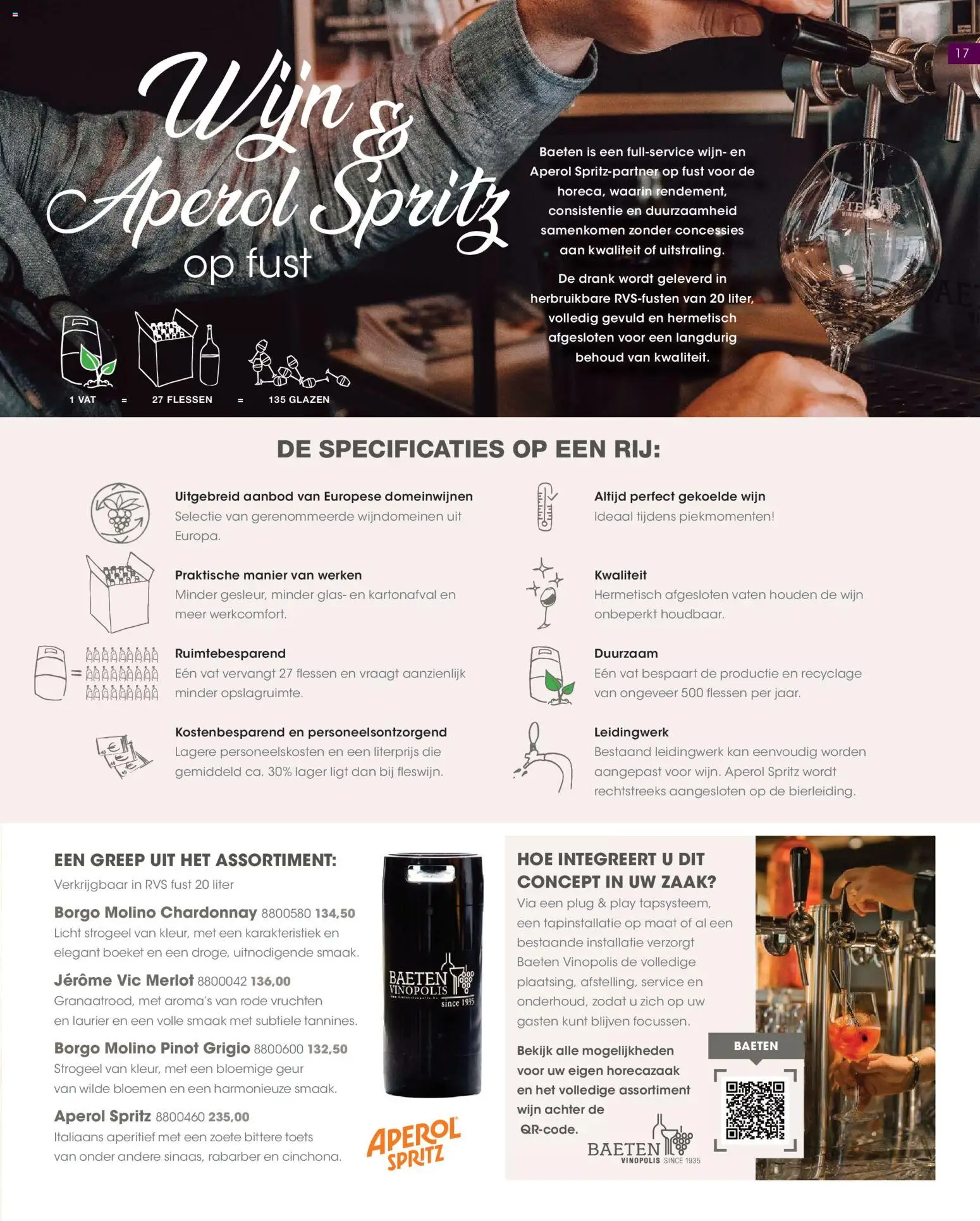 {H1} | Pagina: 17 | Producten: Wijn, Kan, Aperol, Glas