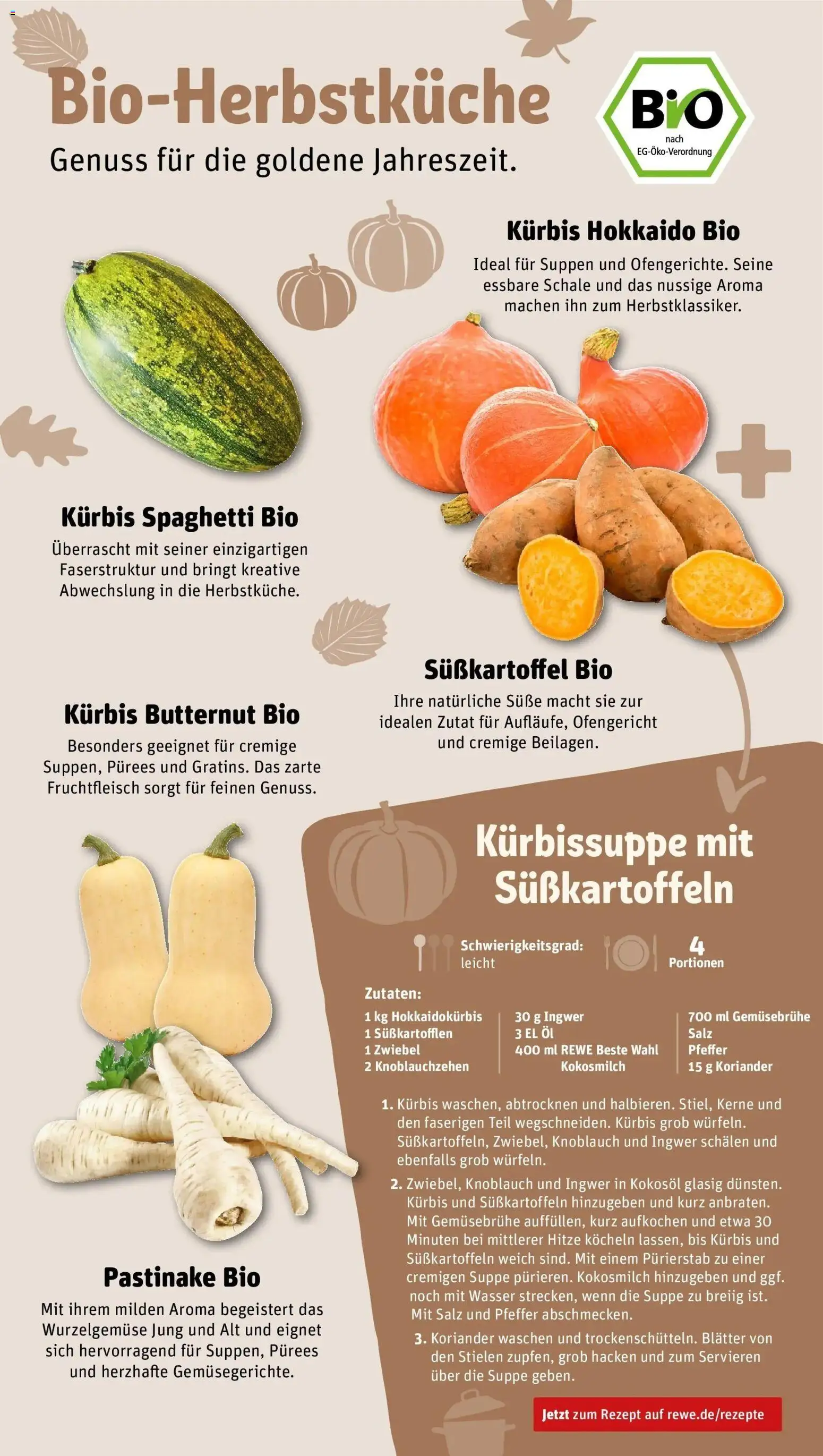 REWE Prospekt ab 26.10.2026 zum Blättern » Angebote | Seite: 32 | Produkte: Spaghetti, Pfeffer, Knoblauch, Kürbis