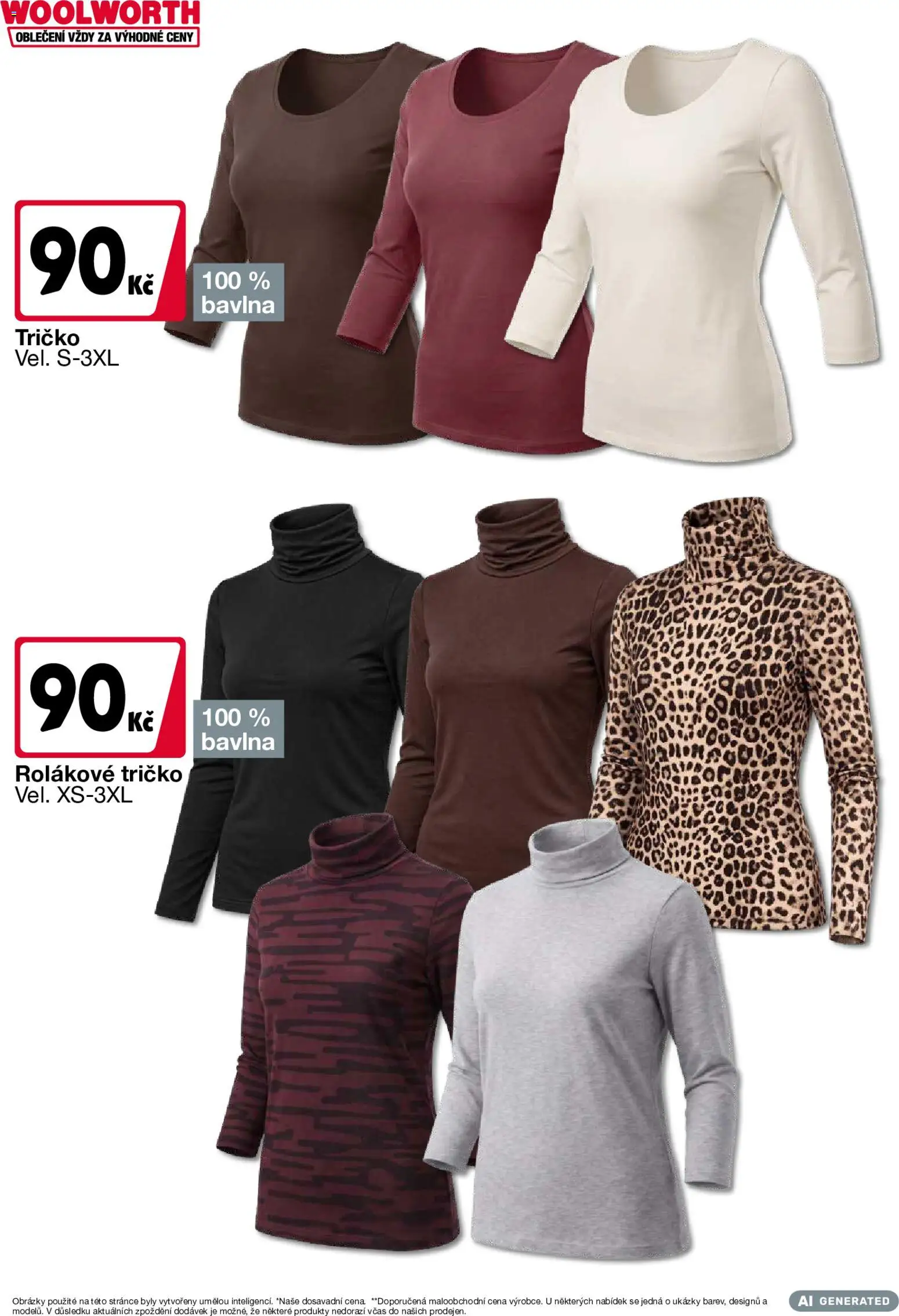 Nové Woolworth akcie – leták je platný od 02.10.2026 | Strana: 3 | Produkty: Tričko