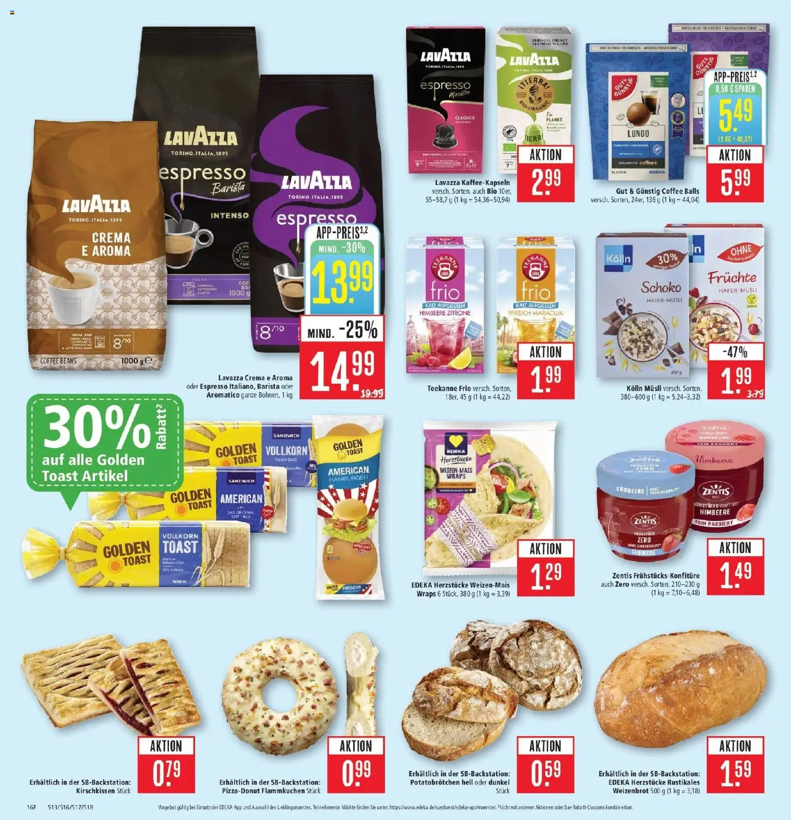 Marktkauf Prospekt Friedrichshafen (ab 03.08.2026) » Angebote online | Seite: 16 | Produkte: Lavazza, Toast, Teekanne, Himbeere
