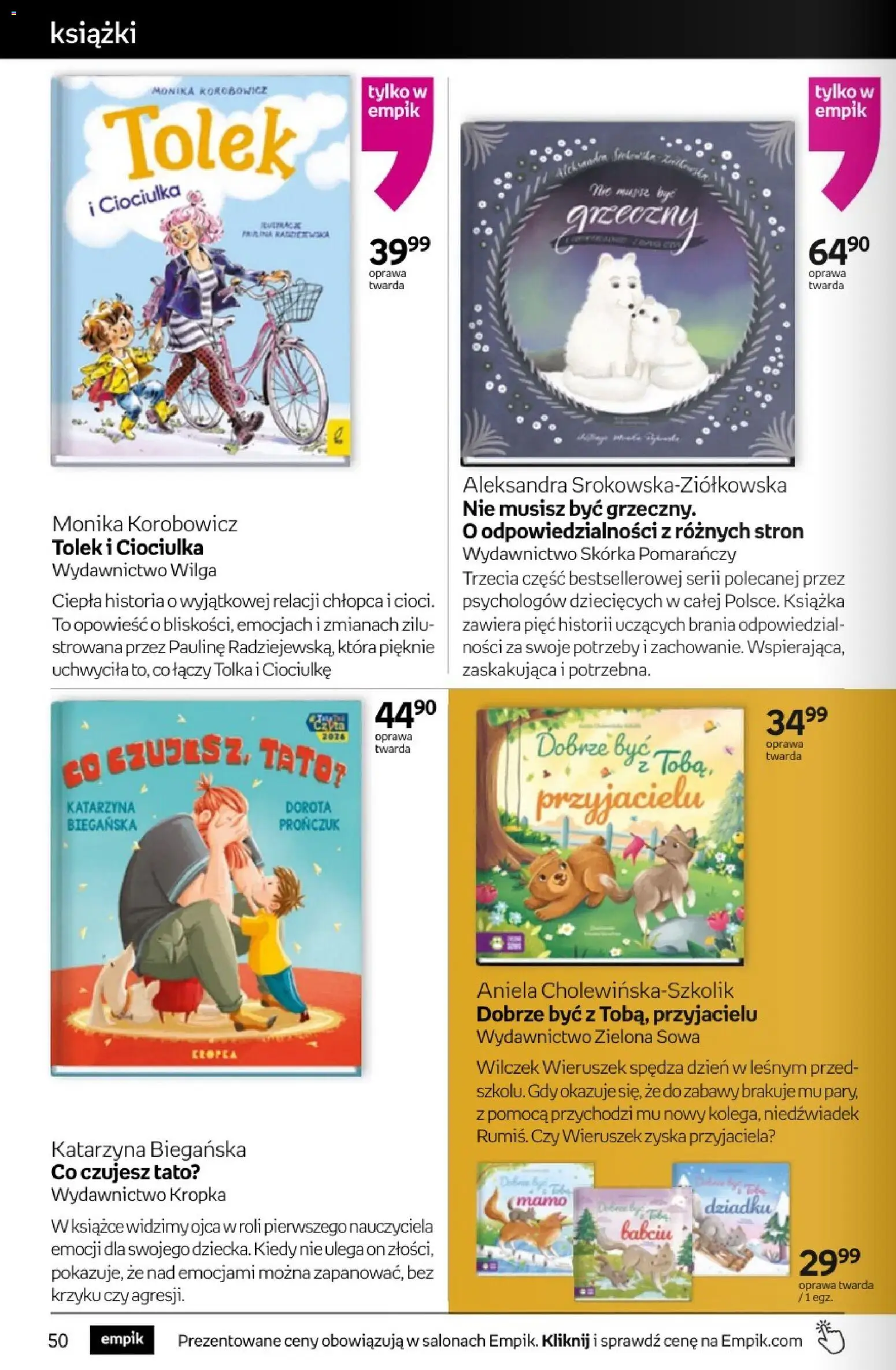 Empik promocje - Tom kultury Książki od 03.06.2026 | Strona: 50 | Produkty: Książki