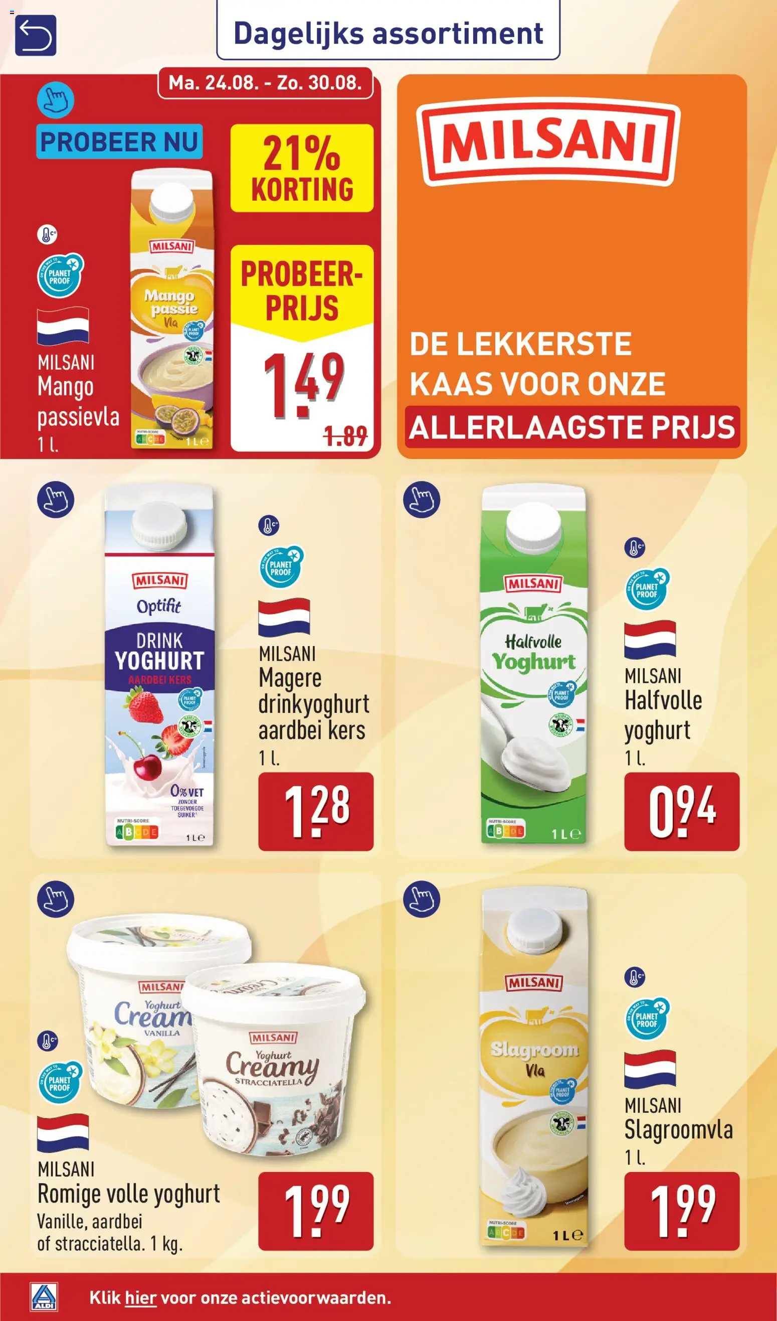 {H1} | Pagina: 44 | Producten: Suiker, Slagroom, Magere yoghurt, Aardbei