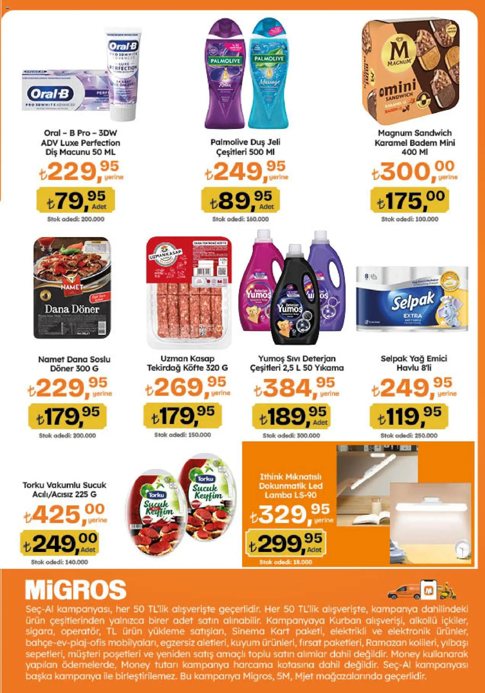 Migros Katalog - 5M Migroskop Dijital - 20 Ağustos 2026 tarihinden itibaren geçerlidir | Sayfa: 5 | Ürünler: Lamba, Deterjan, Yağ, Badem