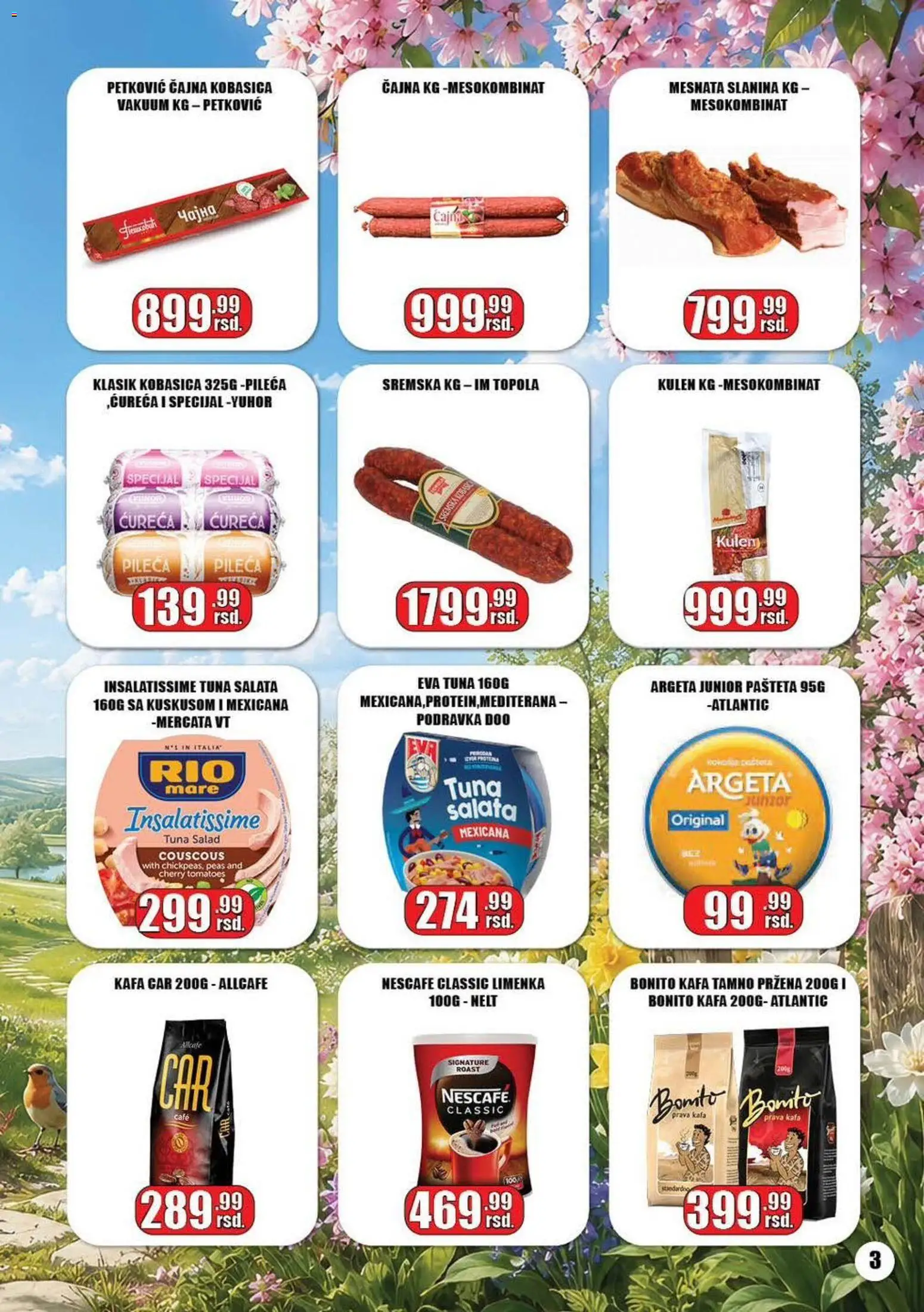 Gala MARKET katalog - važi od 05.06.2026 | Strana: 3 | Proizvode: Salata, Kulen, Kafa, Nescafé