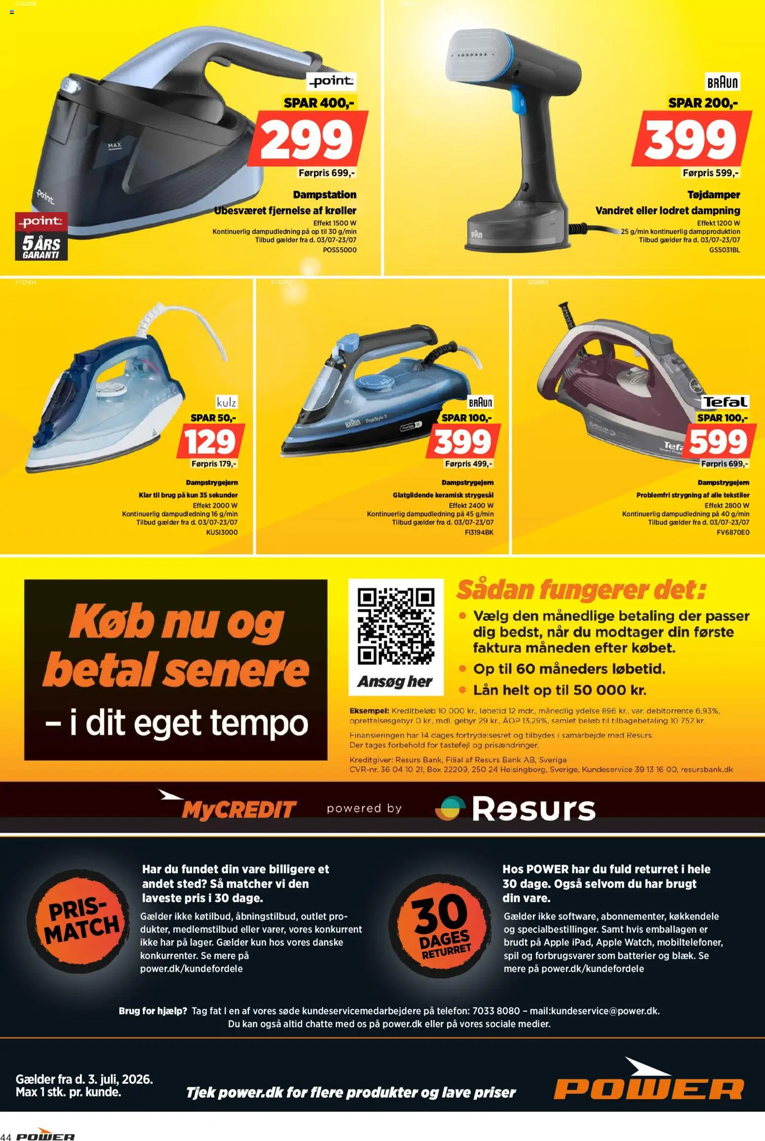 Power tilbudsavis – gyldig fra 03/07/2026 | Side: 44 | Produkter: Batterier, Telefon, Søm, Spil