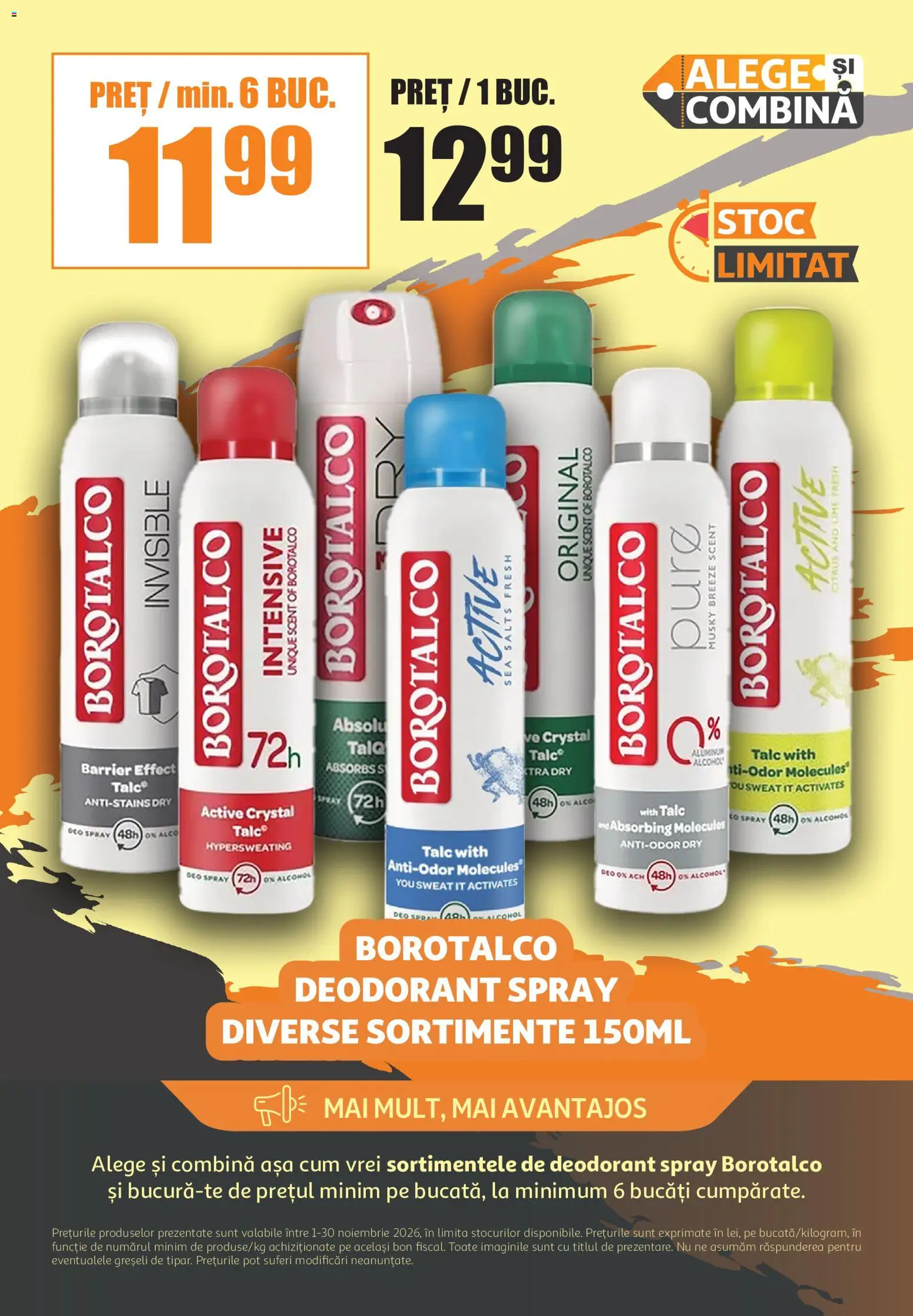 Noul catalog ATAC – valabil de la 01.11.2026 | Pagină: 5 | Produse: Lime, Deo spray, Active, Deodorant