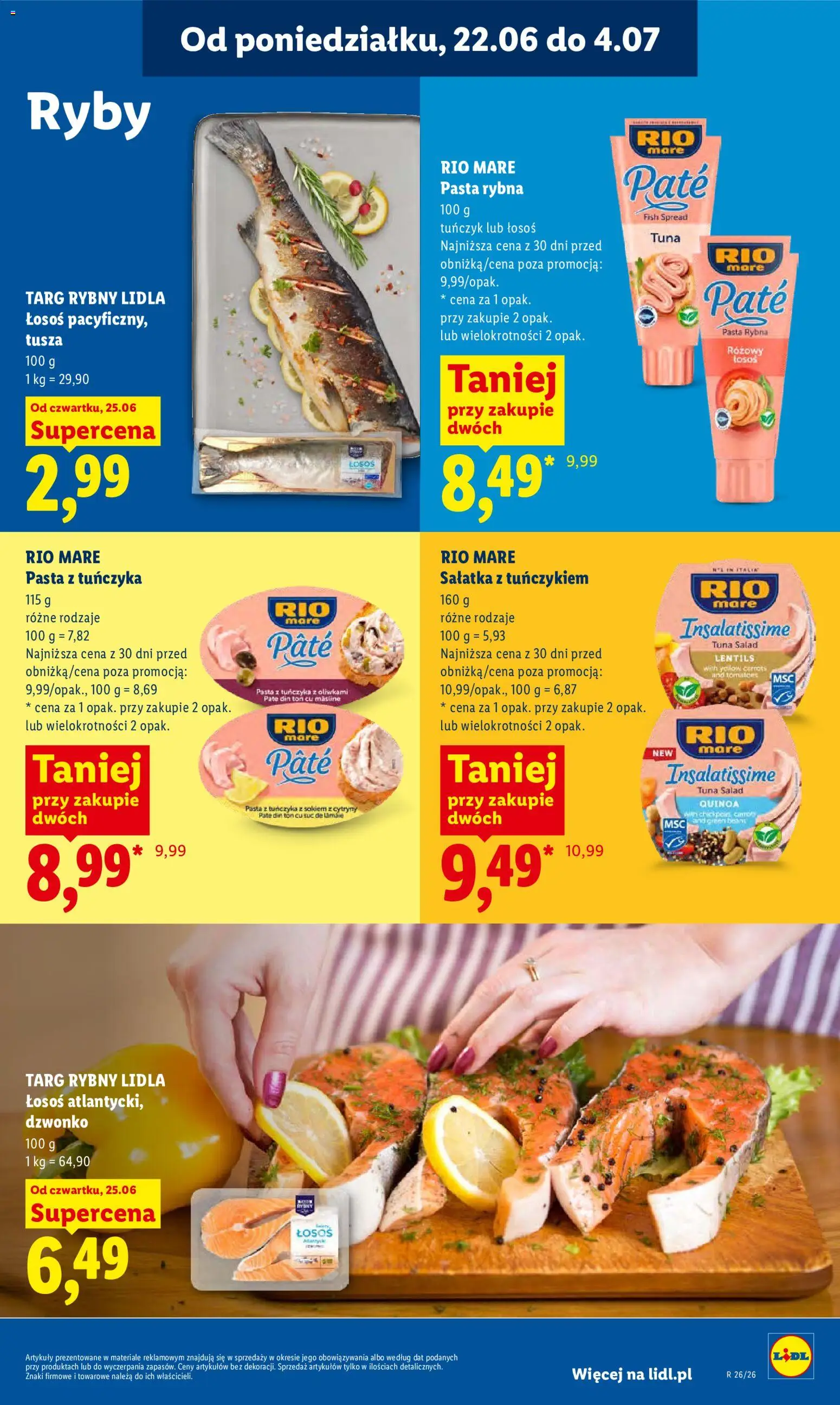 Lidl Polsko leták od 25.06.2026 | Strana: 51 | Produkty: Ryby, Rio mare, Losos, Quinoa