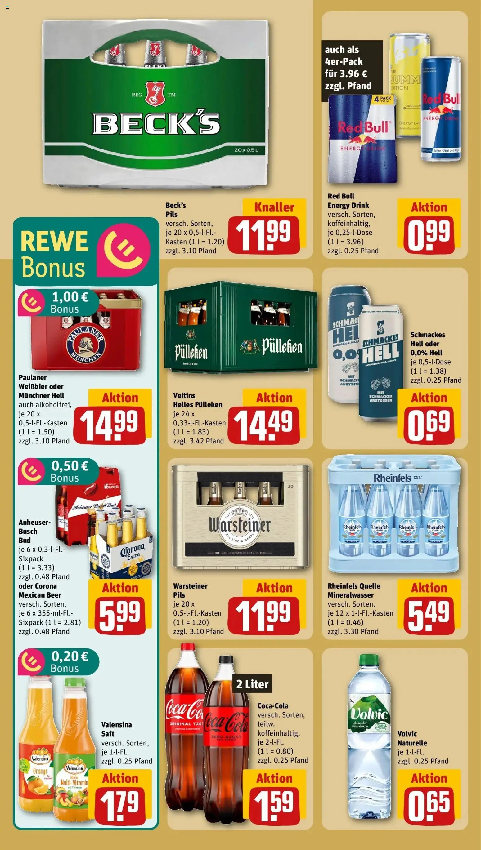 Rewe Prospekt Mechernich	 – gültig ab 10.05.2026 | Seite: 19 | Produkte: Helles pulleken, Energy, Saft, Rheinfels quelle
