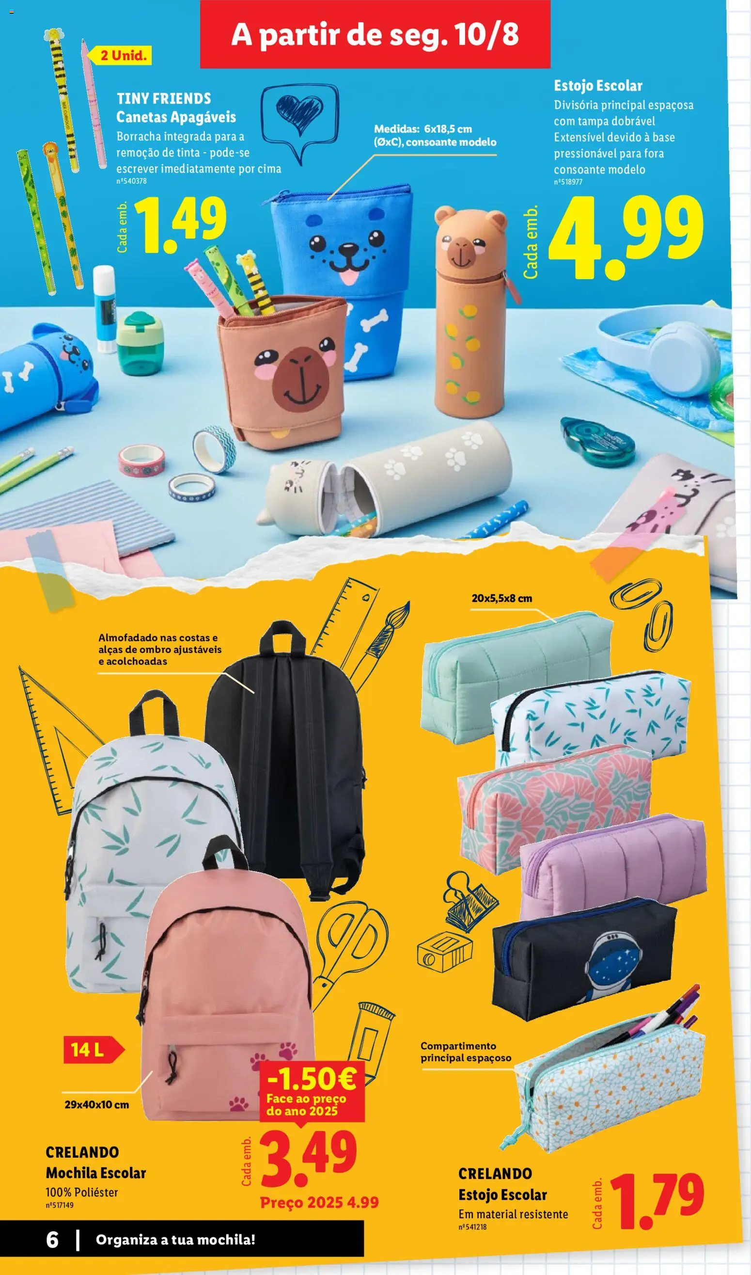 Lidl Folheto Especial │ válido de 10/08/2026 | Página: 6 | Produtos: Mochila, Tinta, Base