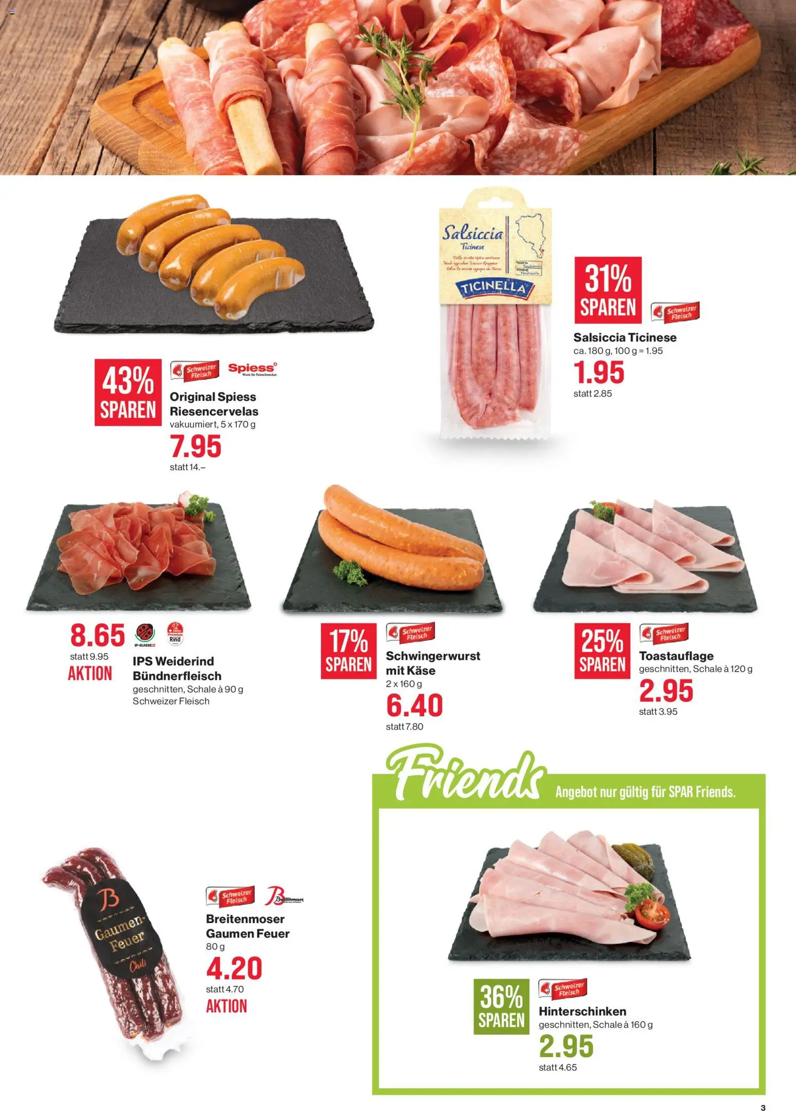 SPAR aktionen – gültig ab 23.07.2026 | Seite: 3 | Produkte: Käse, Chili