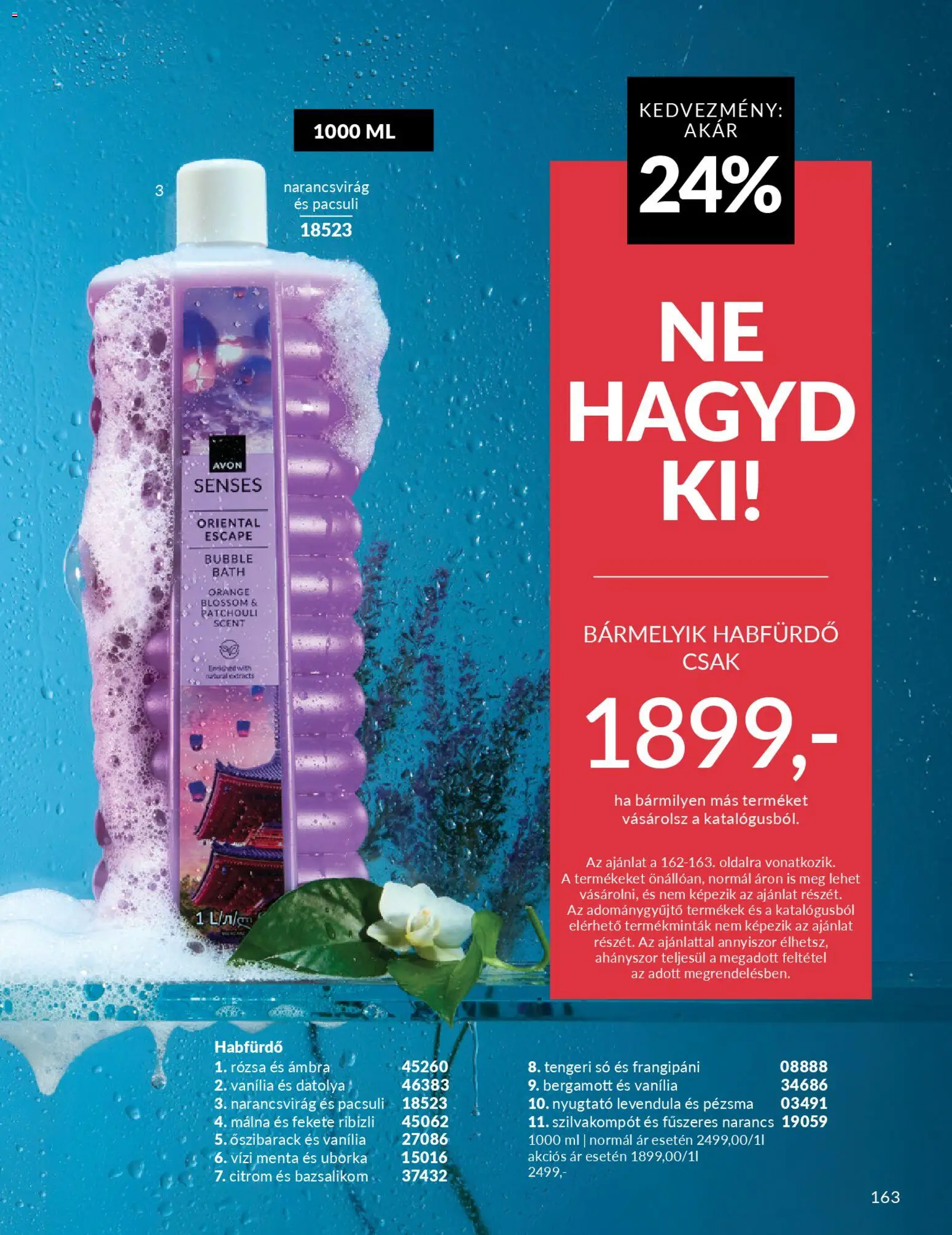 Avon akciós ujság - amely érvényes a következő dátumtól: 2026.03.01. | Oldal: 185 | Termékek: Datolya, Habfürdő, Narancs, Uborka