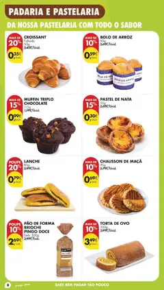 Pré-visualização PÃO DE FORMA BRIOCHE PINGO DOCE, Emb. 500g válido de 05.05.2026 | Página: 8 | Produtos: Padaria, Pão, Maça, Chocolate