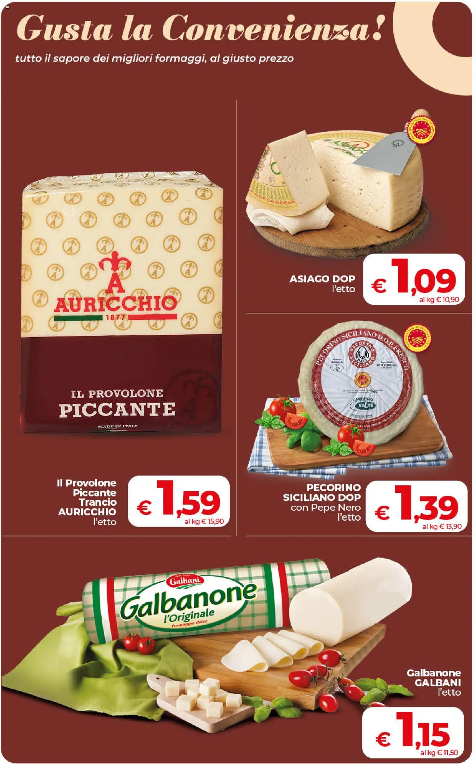 Volantino COOP del 11/08/2026 | Pagina: 9 | Prodotti: Provolone, Pepe, Formaggio, Pecorino