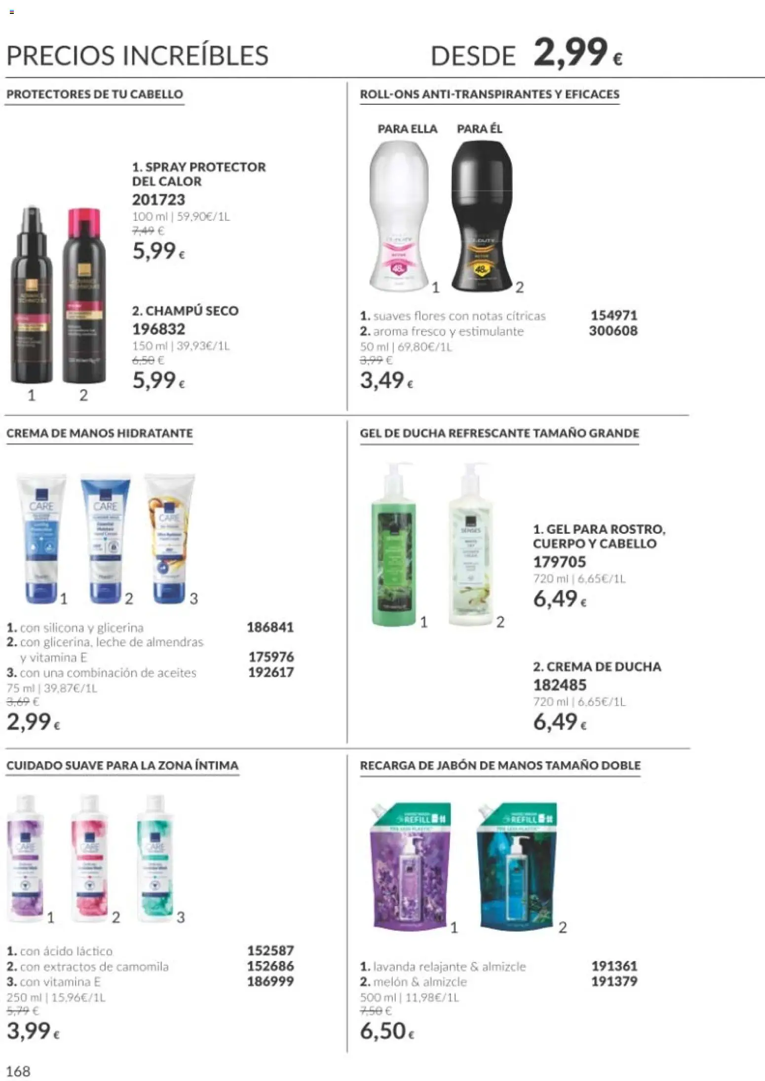 Catálogo AVON Black Friday │ válido desde el 01/11/2026 | Página: 168 | Productos: Crema de manos, Leche, Flores, Almendras