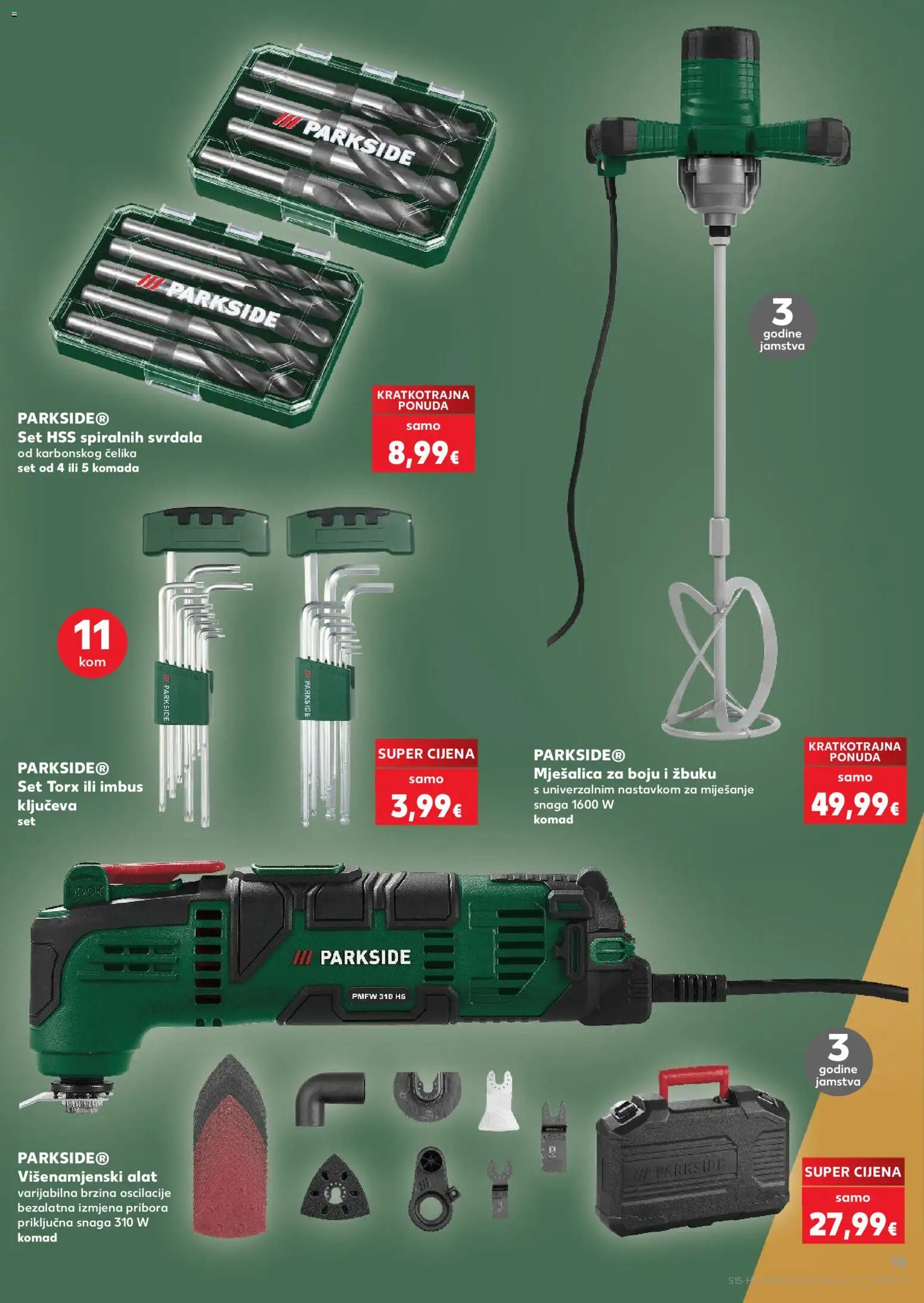 Kaufland katalog | vrijedi od 08.07.2026 | Stranica: 15 | Proizvodi: Alat, Parkside
