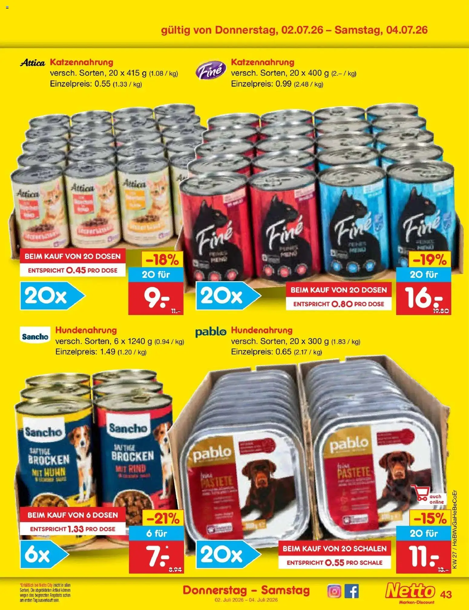 Netto Marken-Discount Prospekt Nordhausen – gültig ab 29.06.2026 | Seite: 63