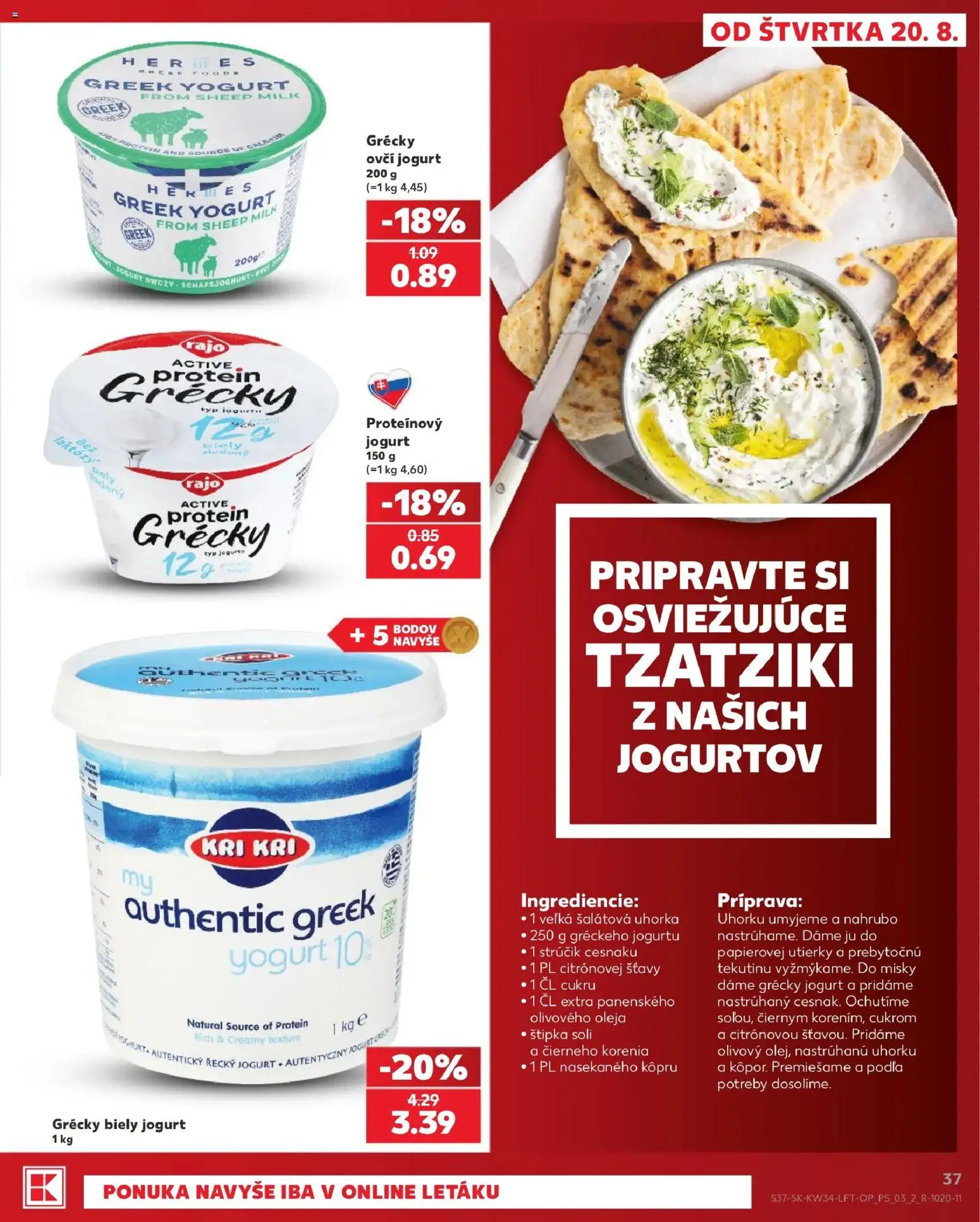 Kaufland SK akciós ujság - amely érvényes a következő dátumtól: 2026.08.20. | Oldal: 37