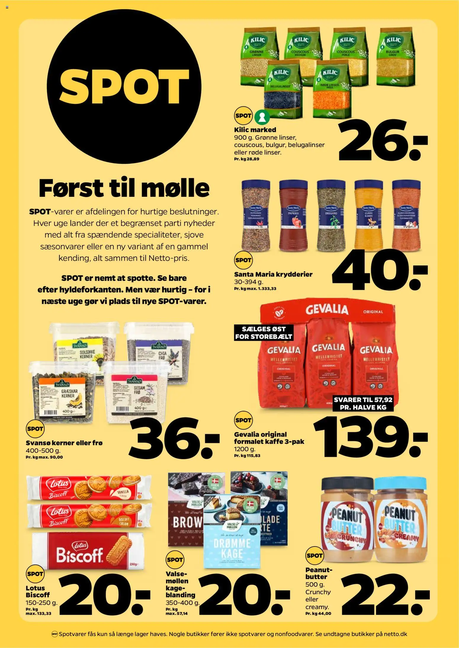 Netto tilbudsavis – gyldig fra 08/08/2026 | Side: 18 | Produkter: Kaffe, Græskar, Linser, Paprika