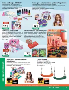 KTC Katalog igračke i tekstil - Pregled kataloga iz trgovine KTC, vrijedi od 03.06.2026 | Stranica: 7 | Proizvodi: Jogurt, Sladoled, Torbica, Kalupi