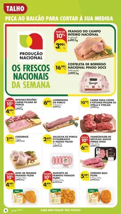 Pré-visualização Pingo Doce folheto válido de 30/06/2026 | Página: 6 | Produtos: Hambúrguer, Carne picada, Carne, Nuggets