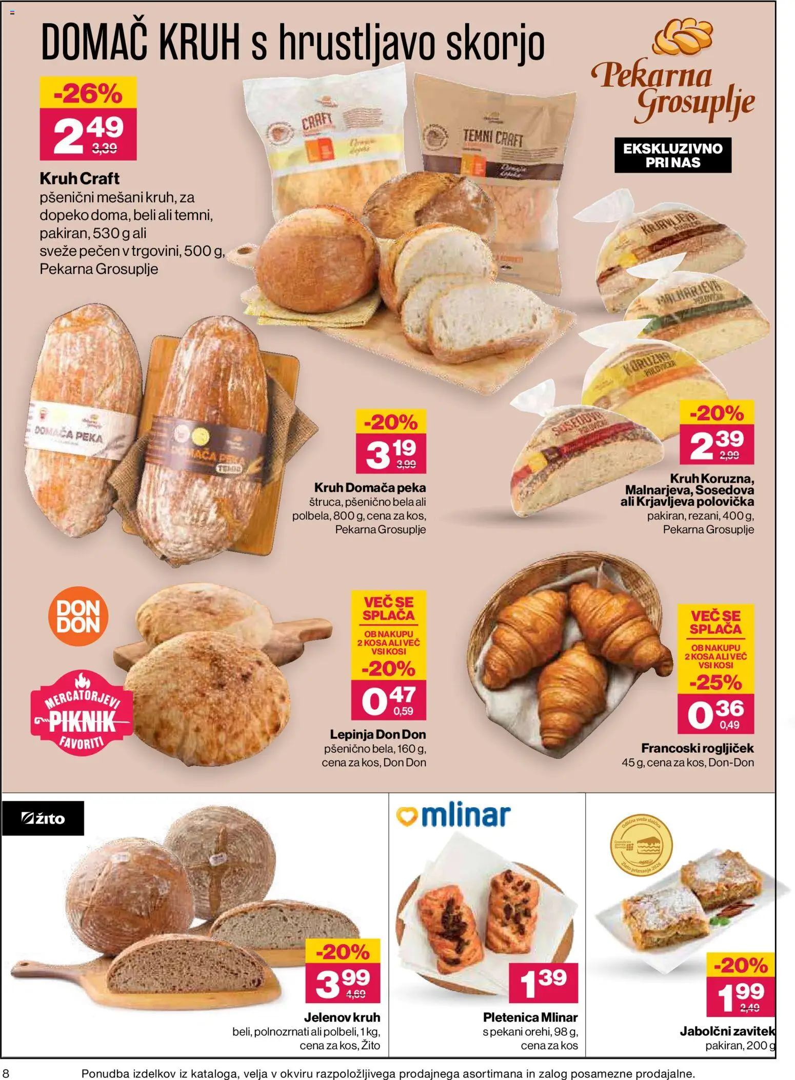 Novi Mercator katalog ponudbe – veljaven od 09.07.2026 | Stran: 8