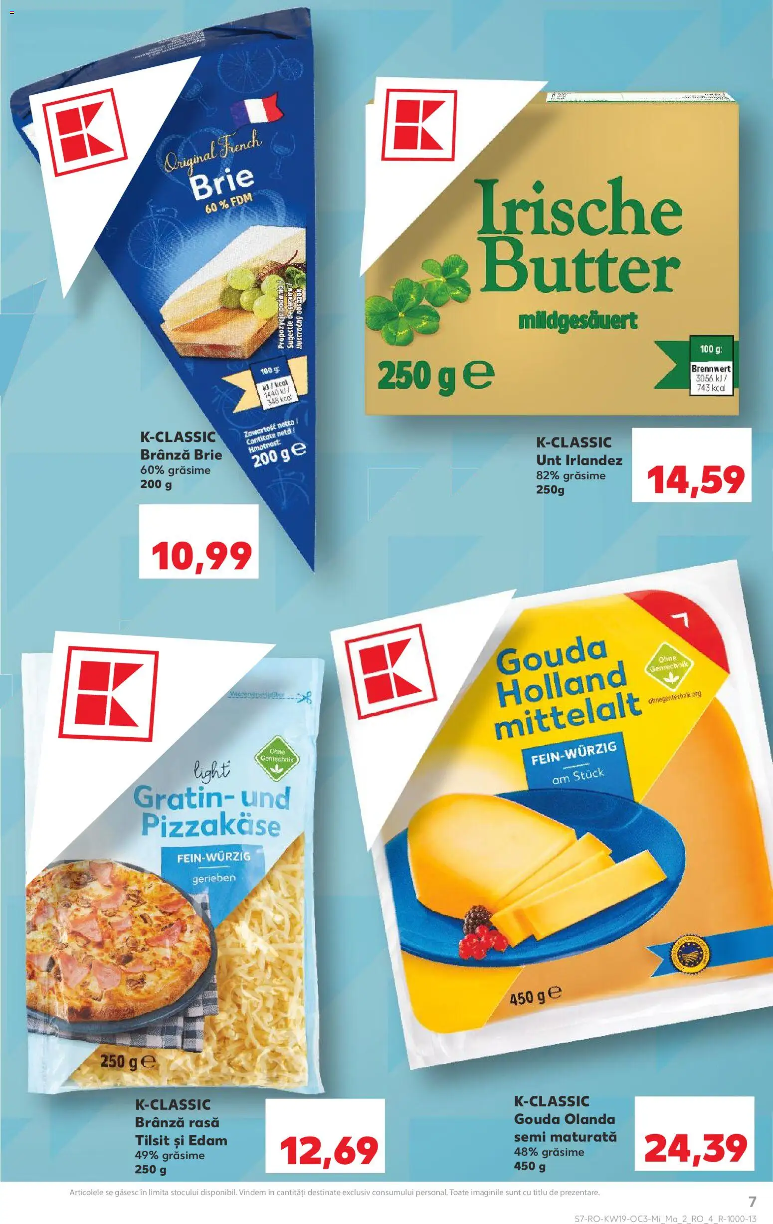 Noul catalog Kaufland – valabil de la 06.05.2026 | Pagină: 7 | Produse: Unt, Brânză, Gouda