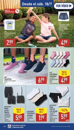 Vista previa Pantalón corto / Bermudas denim júnior, Con algodón. Cintura elástica. Bolsillos laterales y uno trasero. 4-10 años. Unidad. válido desde el 13/07/2026 | Página: 18