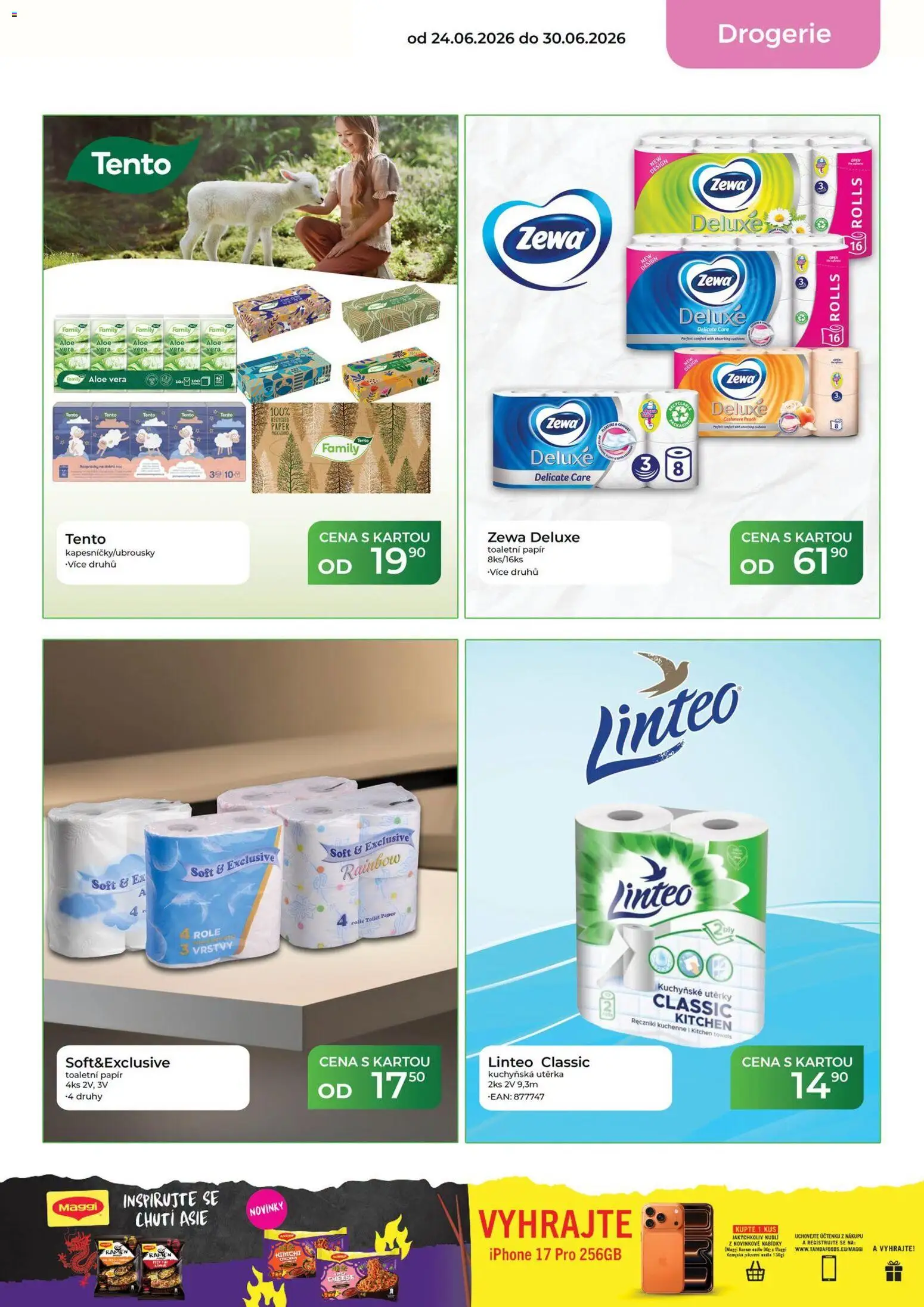 Tamda Foods leták od 24.06.2026 | Strana: 55 | Produkty: Utěrky, Toaletní papír, Zewa, Drogerie