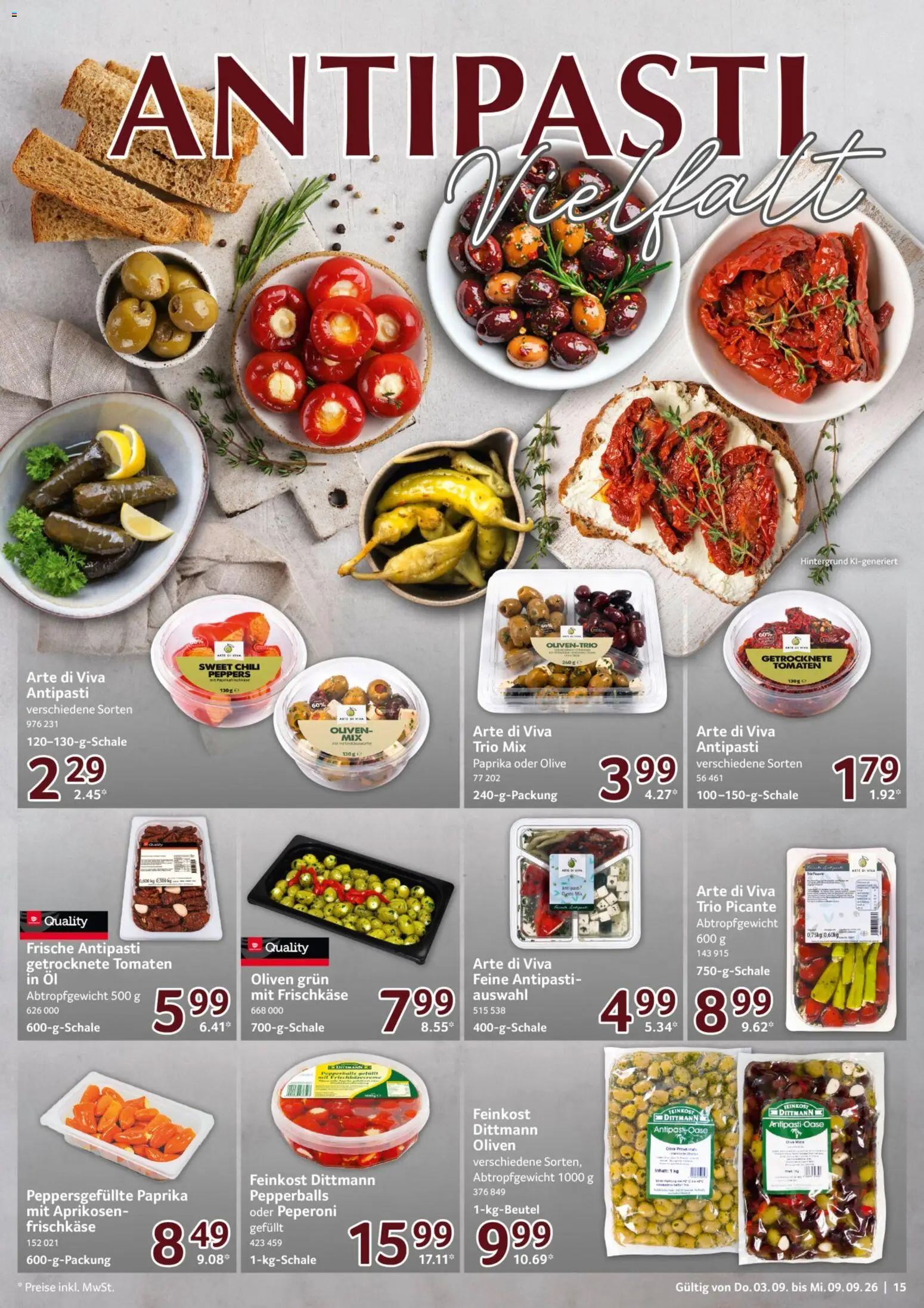 Selgros Prospekt – gültig ab 03.09.2026 | Seite: 15 | Produkte: Öl, Tomaten, Paprika, Chili