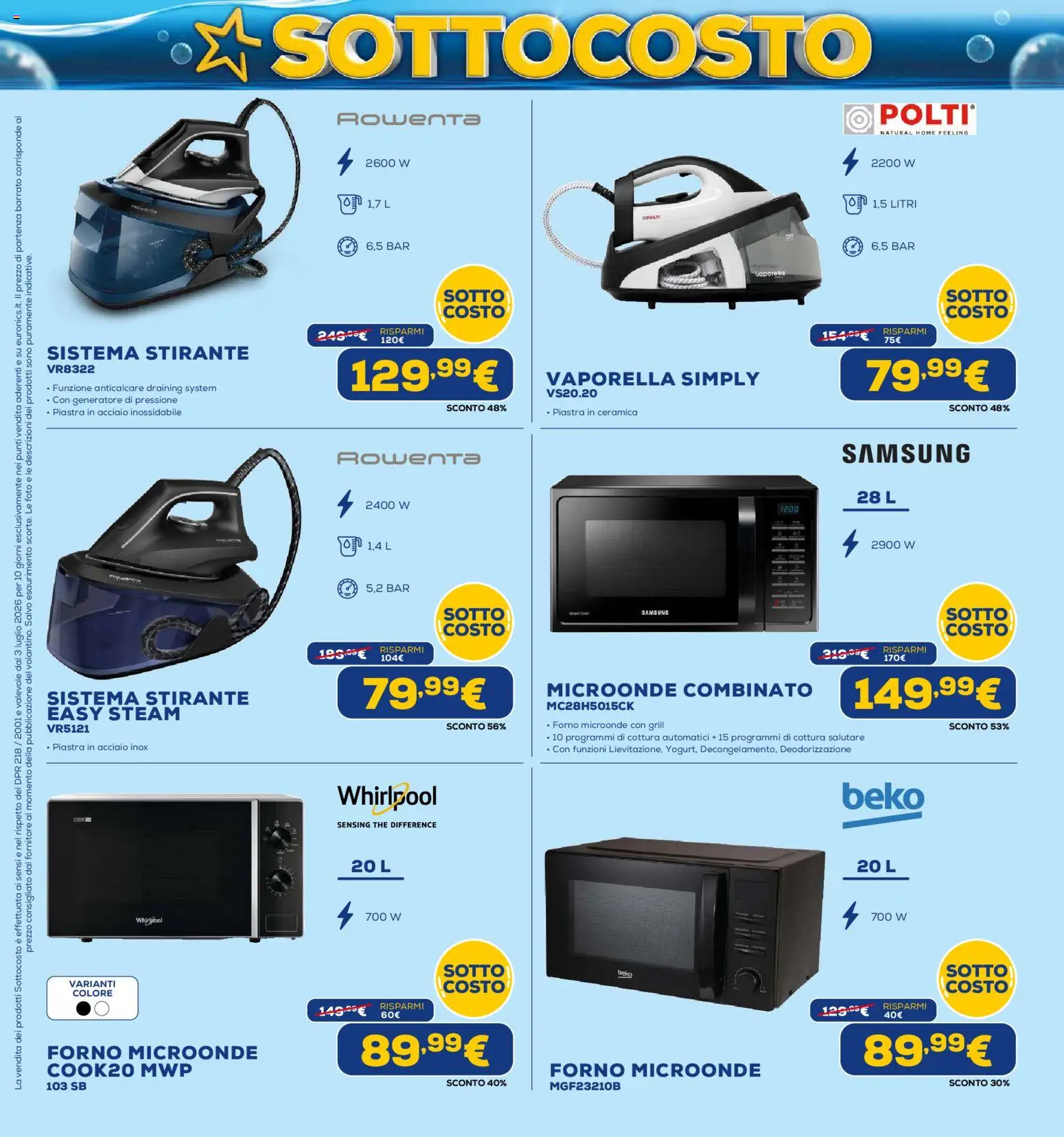 Volantino Euronics del 03/07/2026 | Pagina: 33