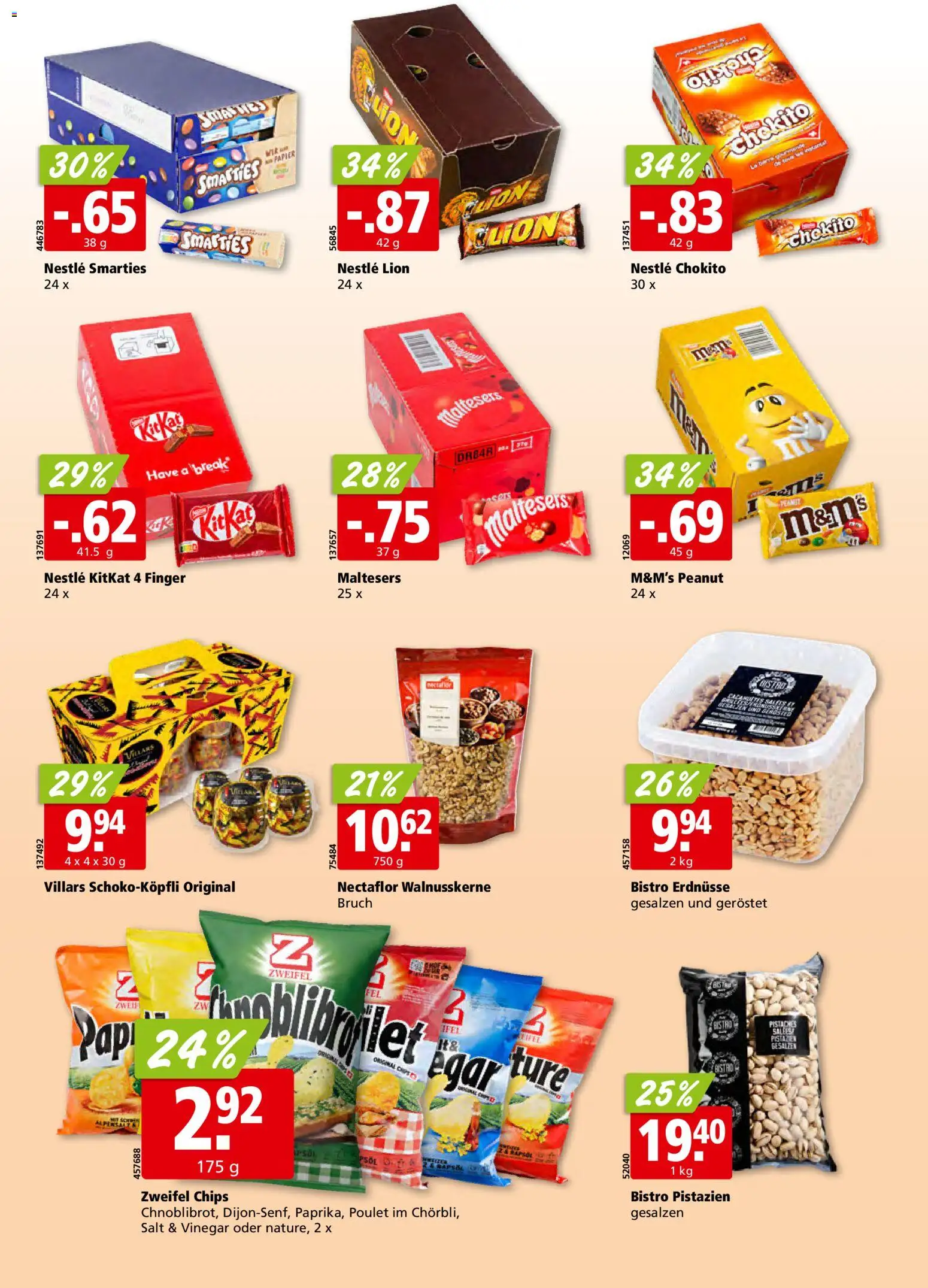 Aligro aktionen – gültig ab 21.09.2026 | Seite: 20 | Produkte: Erdnüsse, Chips