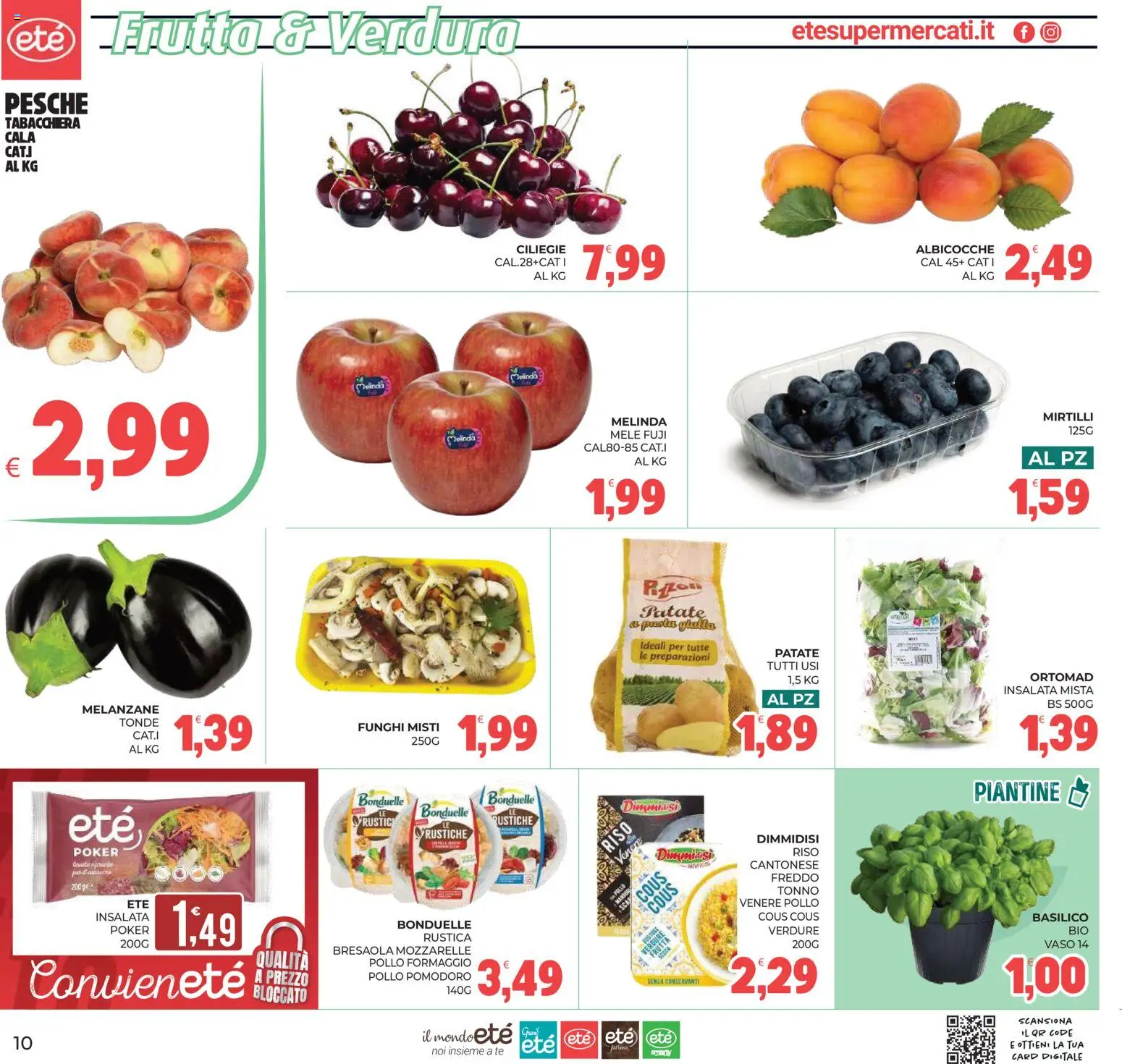 Volantino Eté del 12.06.2026 | Pagina: 10 | Prodotti: Bresaola, Formaggio, Pasta, Tonno
