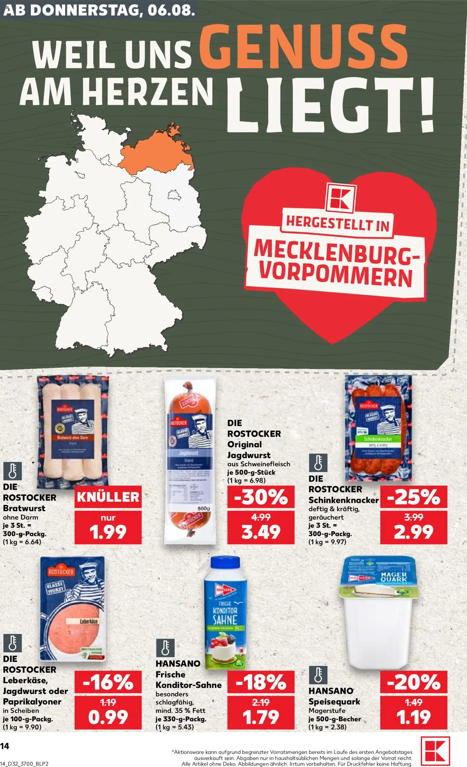Kaufland Německo leták - Rostock od 06.08.2026 | Strana: 14