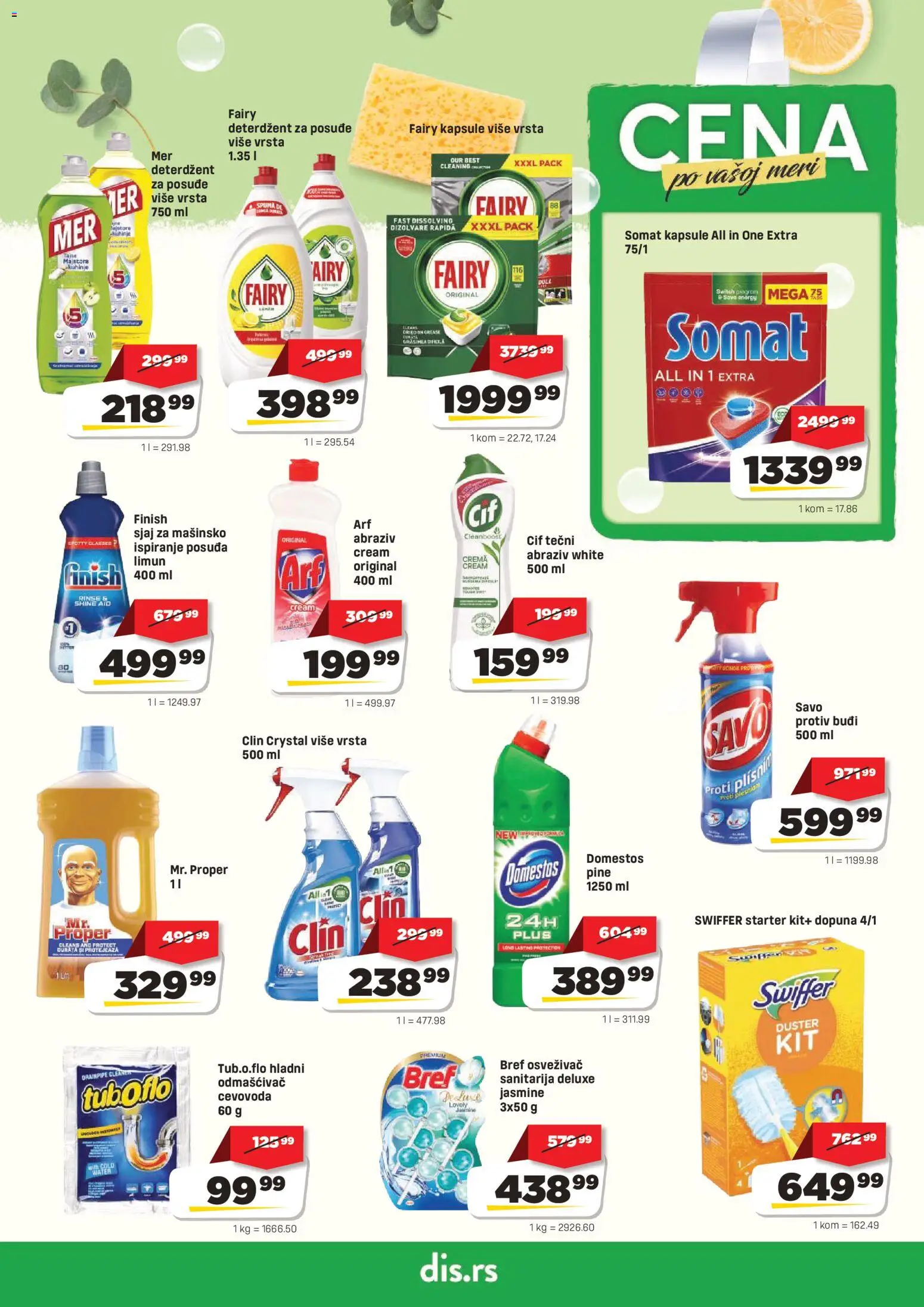 DIS katalog - važi od 30.07.2026 | Strana: 19 | Proizvode: Somat, Kapsule, Finish, Limun