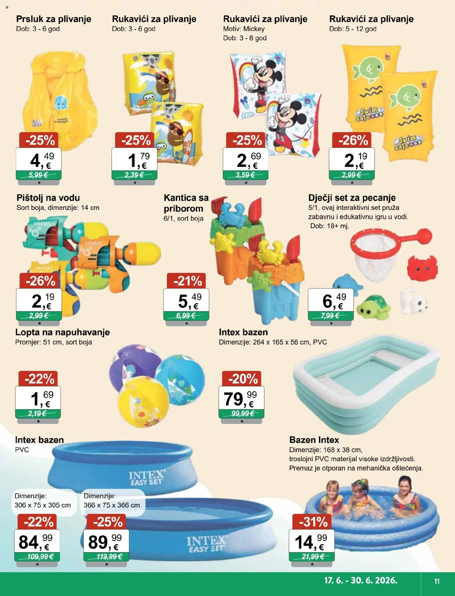 KTC katalog | vrijedi od 17.06.2026 | Stranica: 2 | Proizvodi: Bazen, Lopta, Prsluk za plivanje, Prsluk